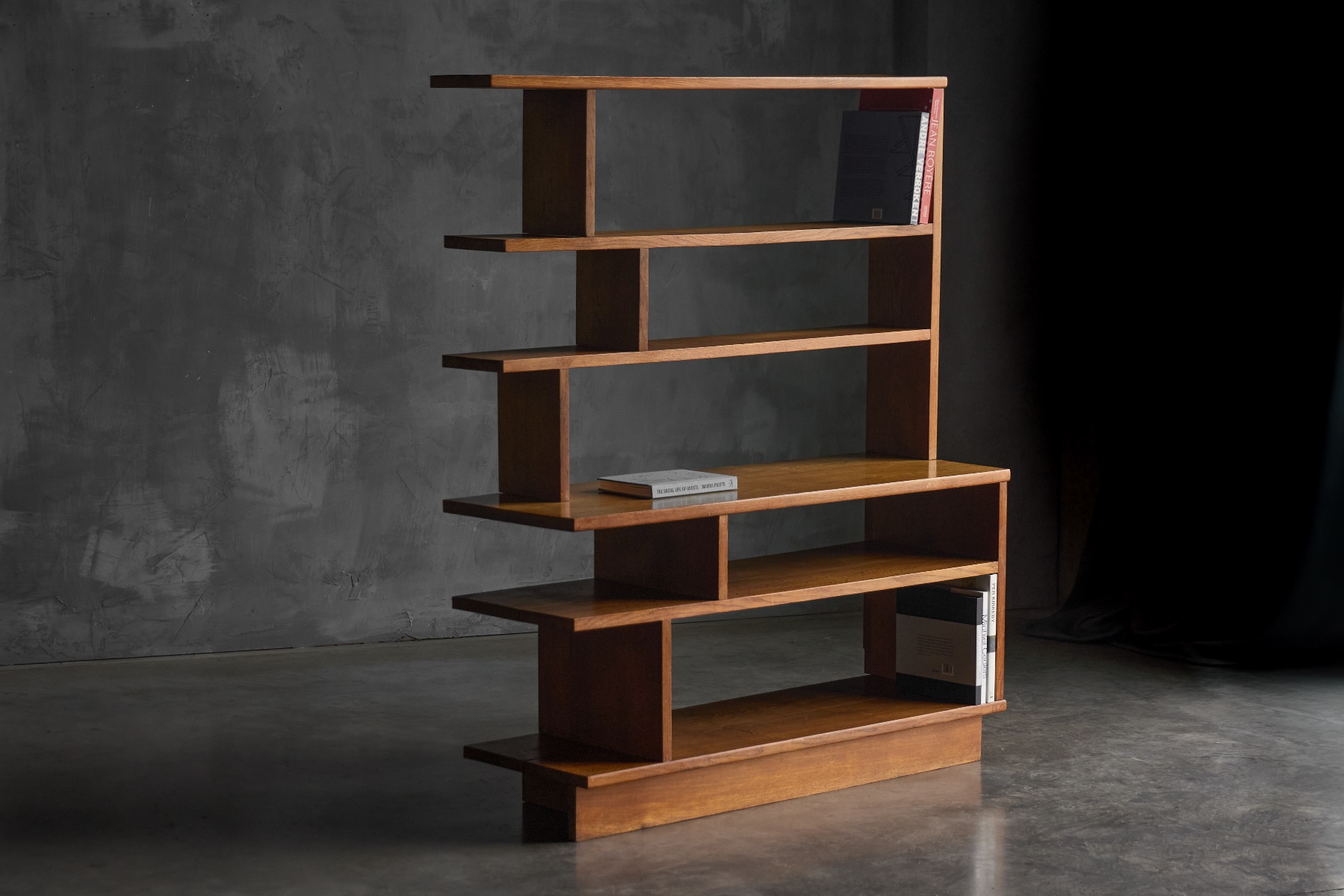 Architectural Mid-Century Bookcase - 1950s