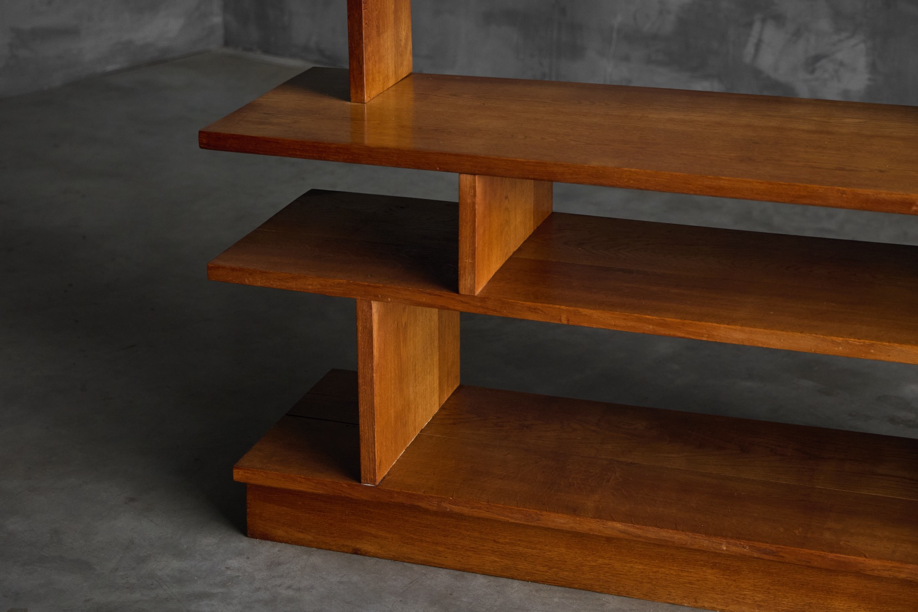 Architectural Mid-Century Bookcase - 1950s