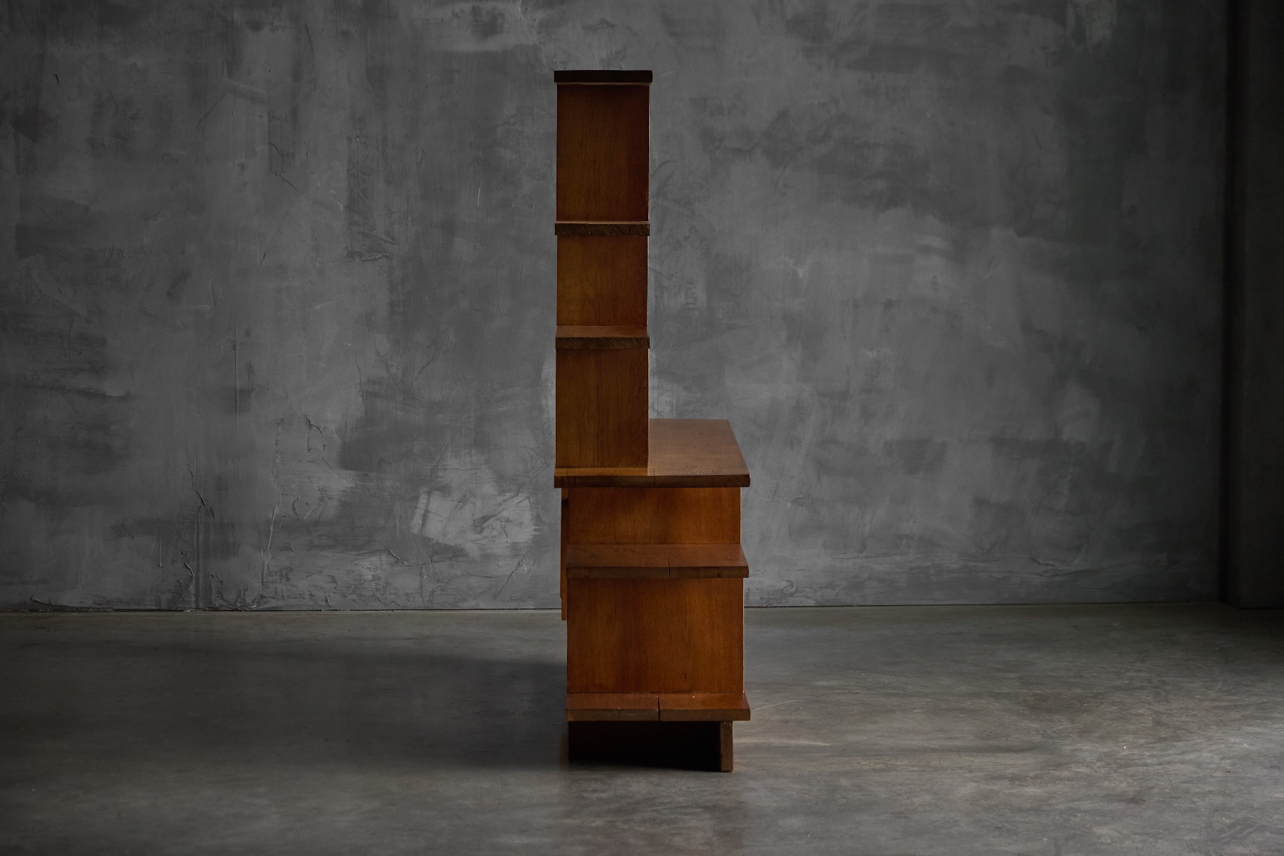 Architectural Mid-Century Bookcase - 1950s
