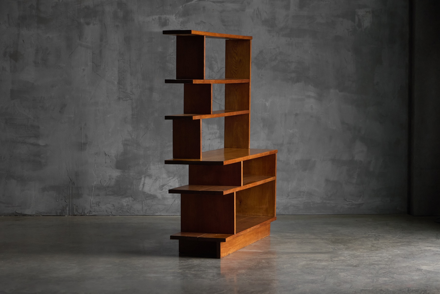 Architectural Mid-Century Bookcase - 1950s