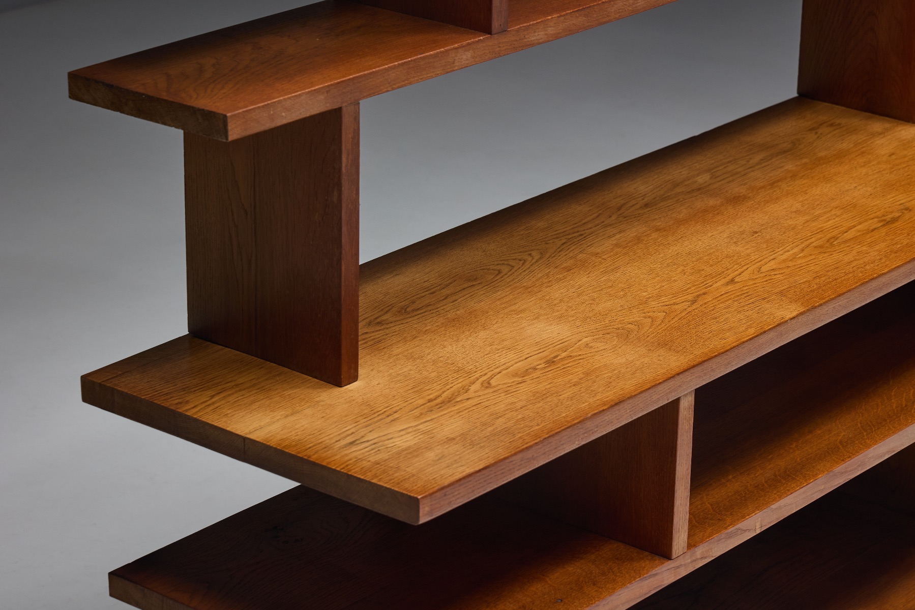 Architectural Mid-Century Bookcase - 1950s