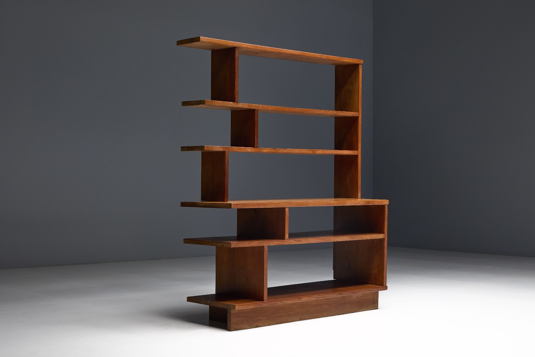 Architectural Mid-Century Bookcase - 1950s