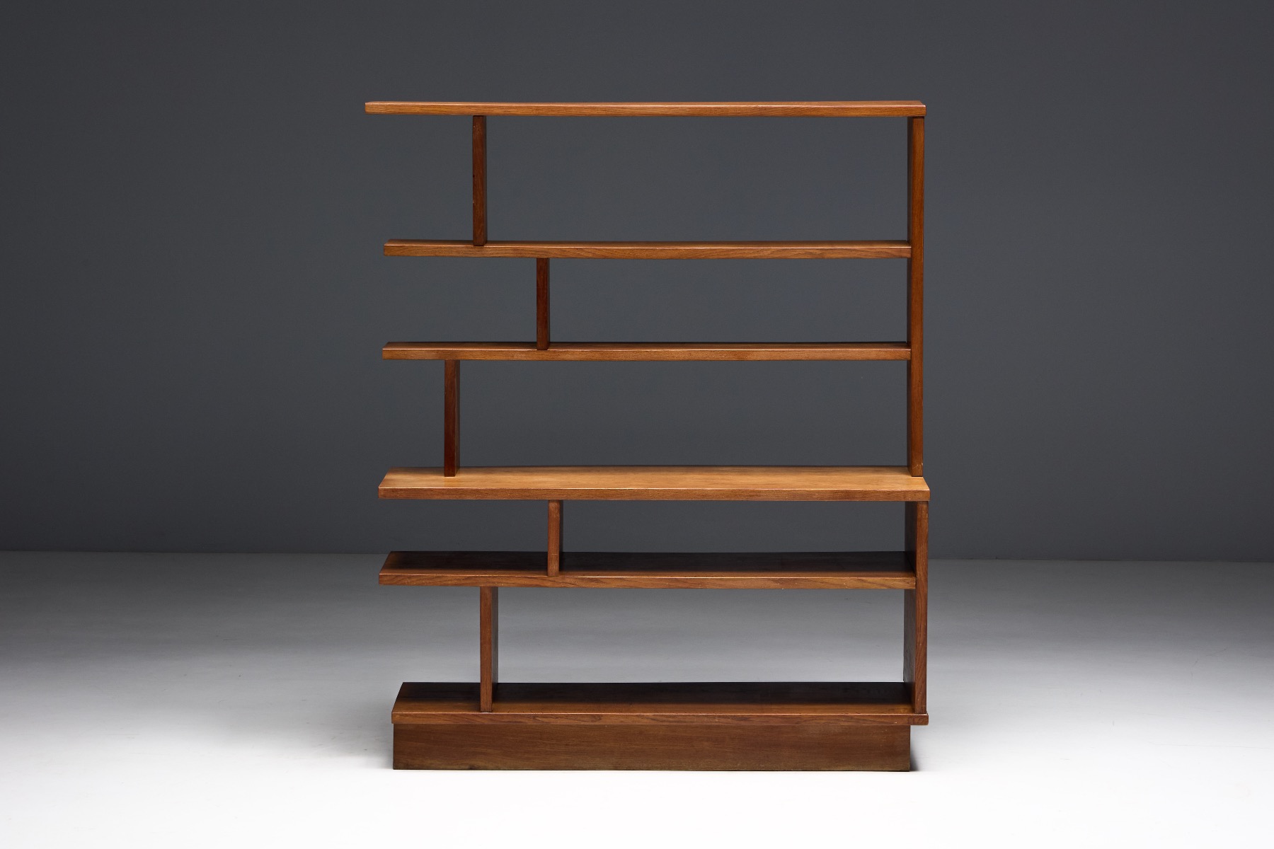 Architectural Mid-Century Bookcase - 1950s