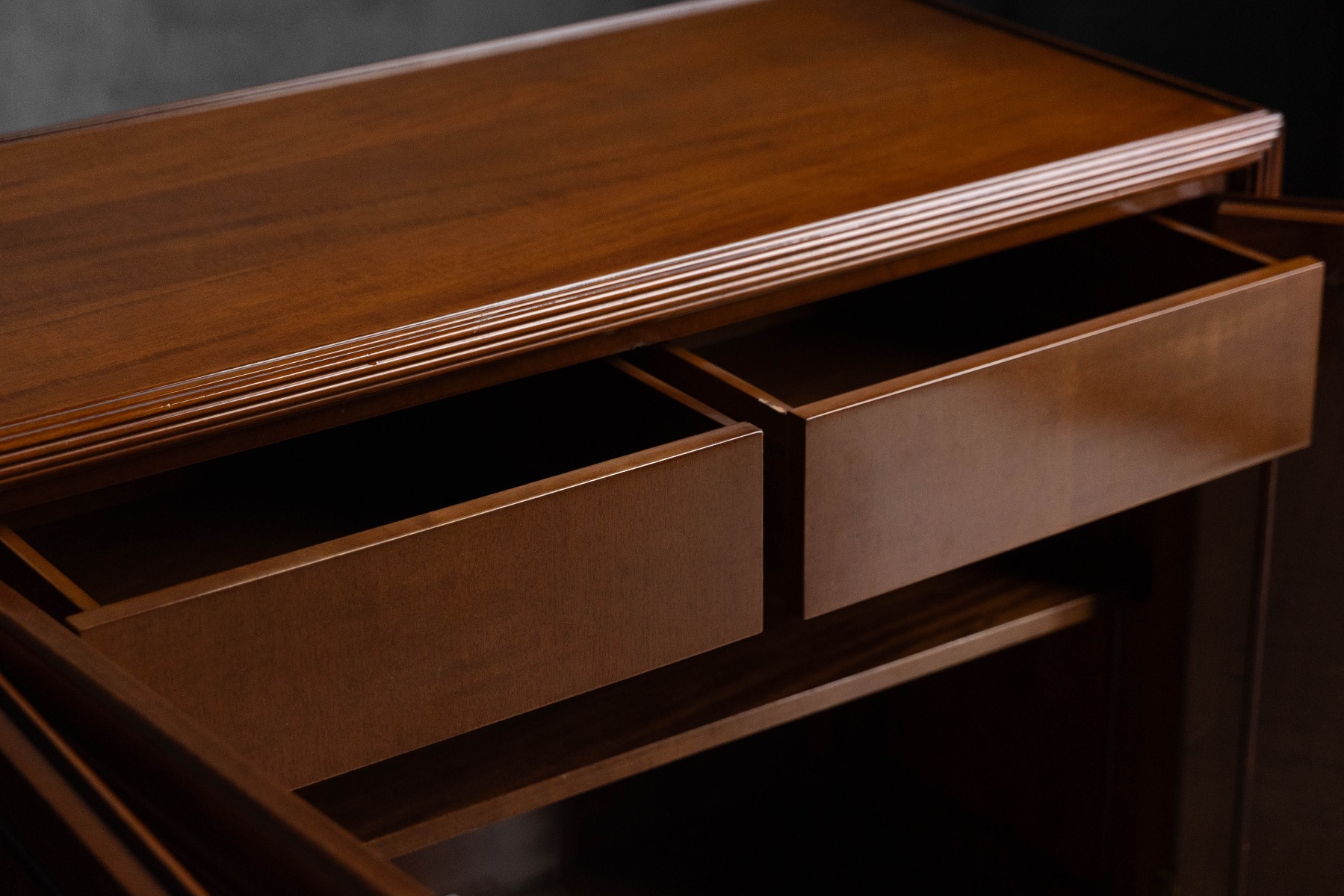 Architectural Modernist Sideboard, France - Mid-20th Century