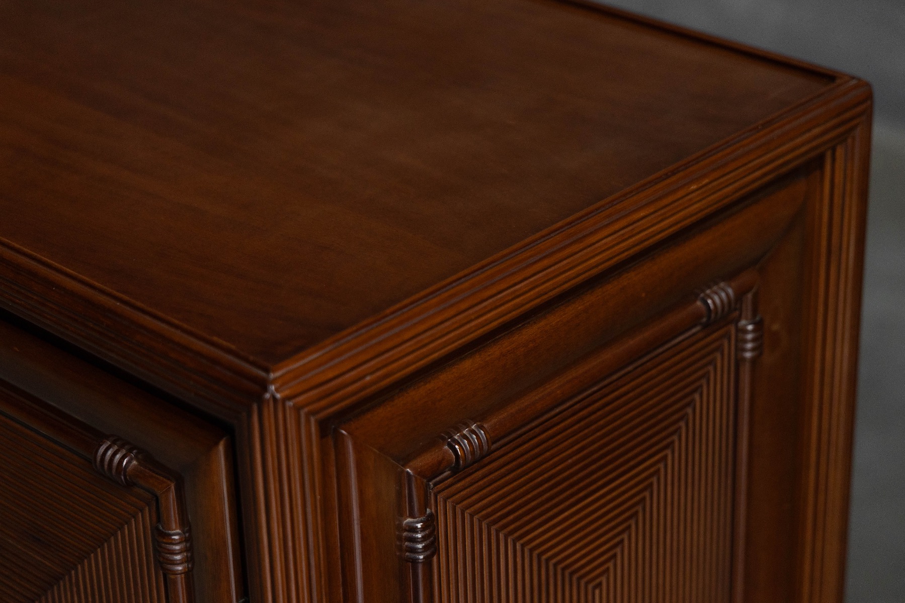 Architectural Modernist Sideboard, France - Mid-20th Century