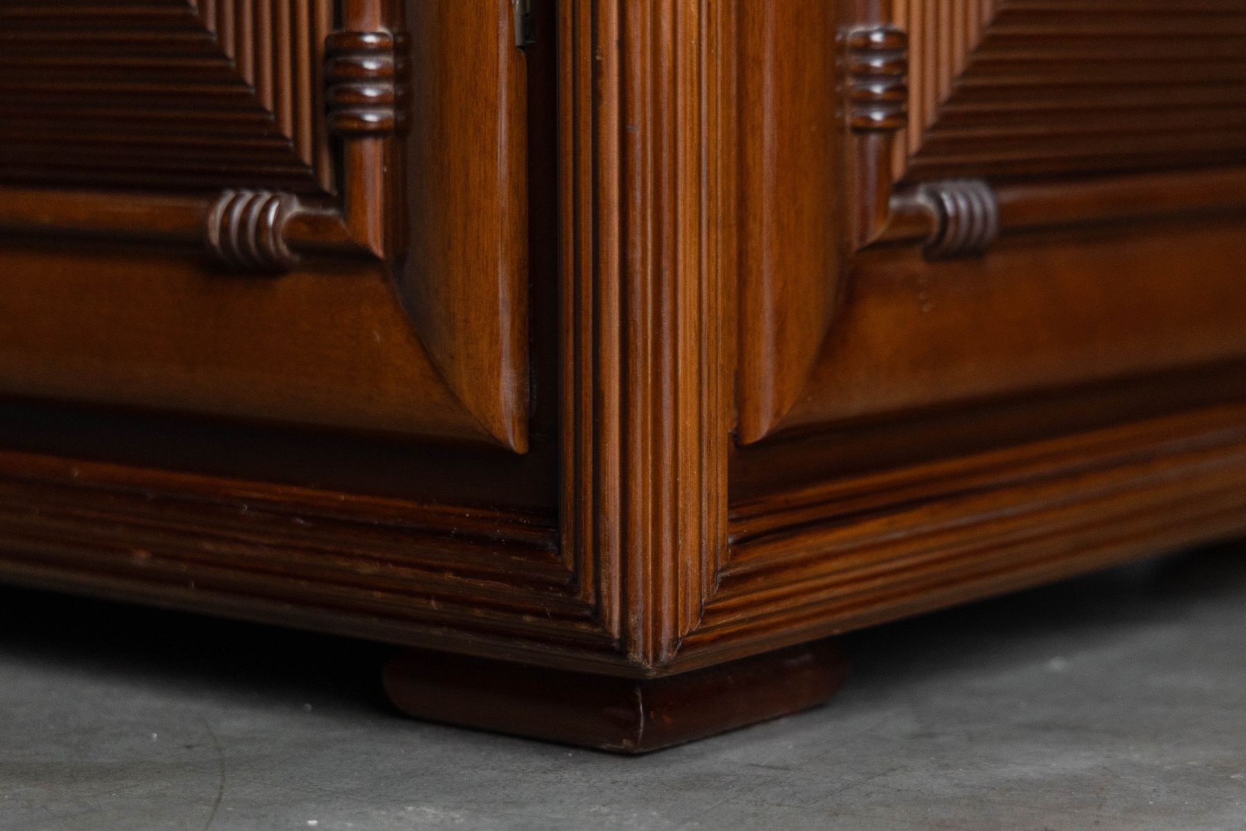 Architectural Modernist Sideboard, France - Mid-20th Century