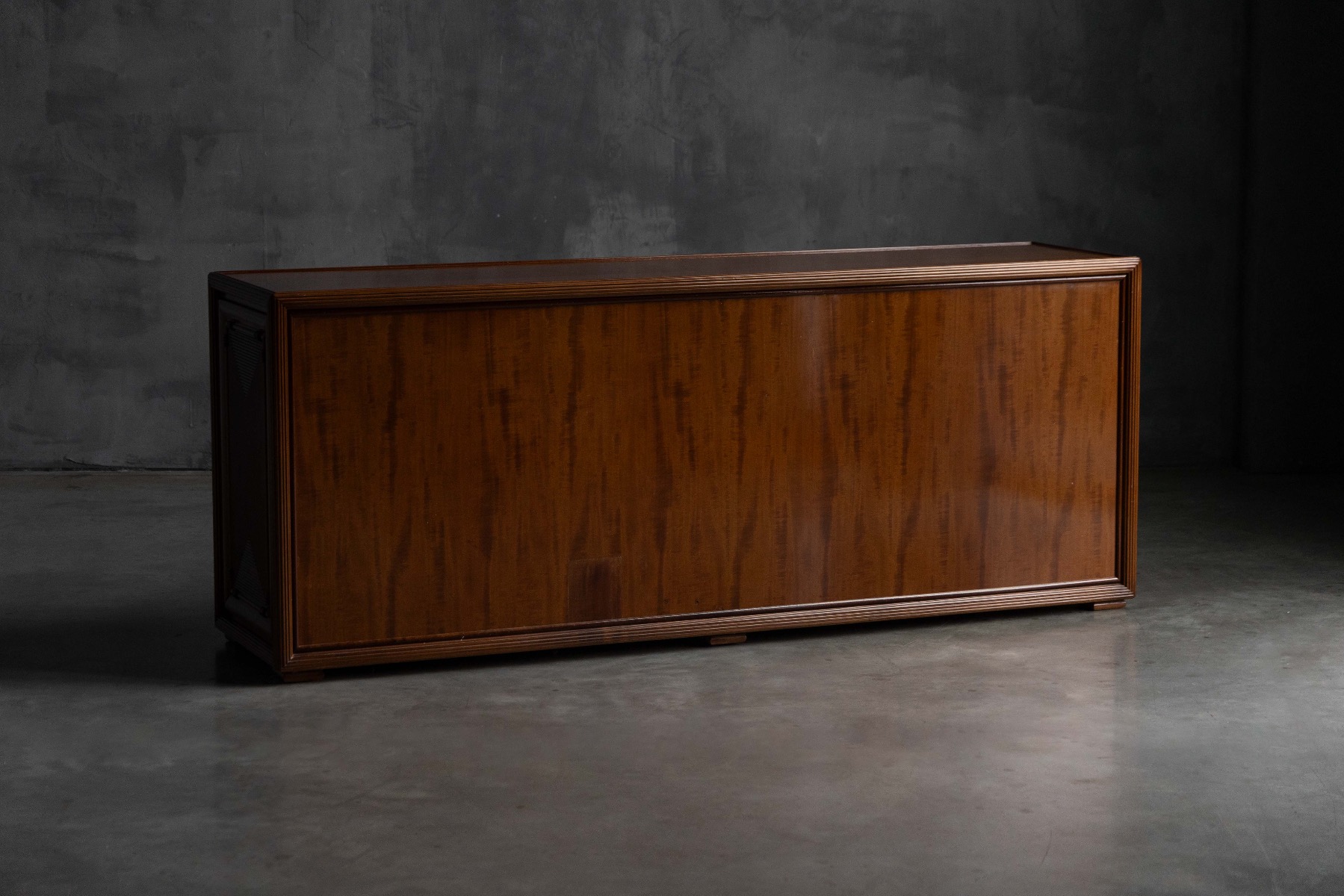 Architectural Modernist Sideboard, France - Mid-20th Century