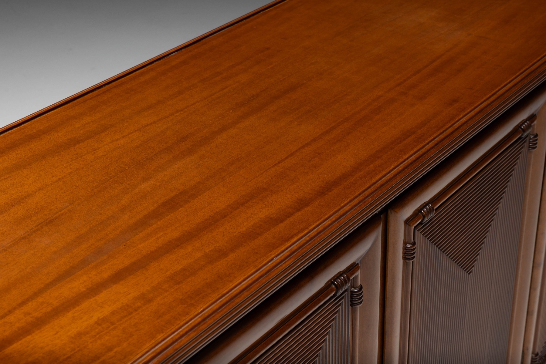 Architectural Modernist Sideboard, France - Mid-20th Century