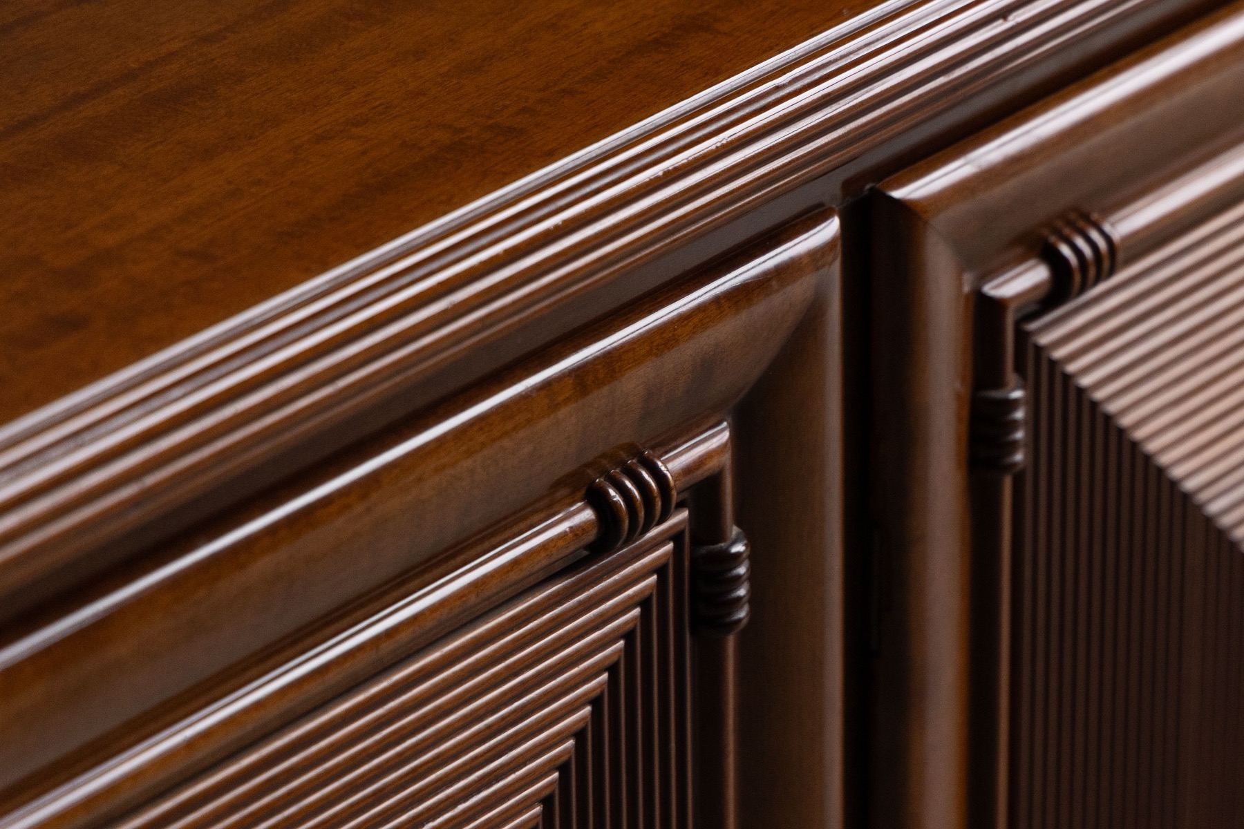 Architectural Modernist Sideboard, France - Mid-20th Century