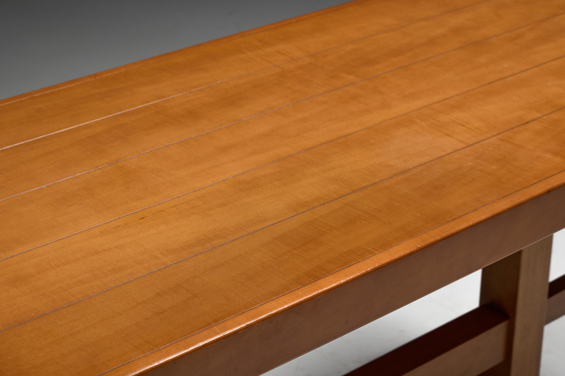 Architectural Pedestal Side Table, Italy - 1970s