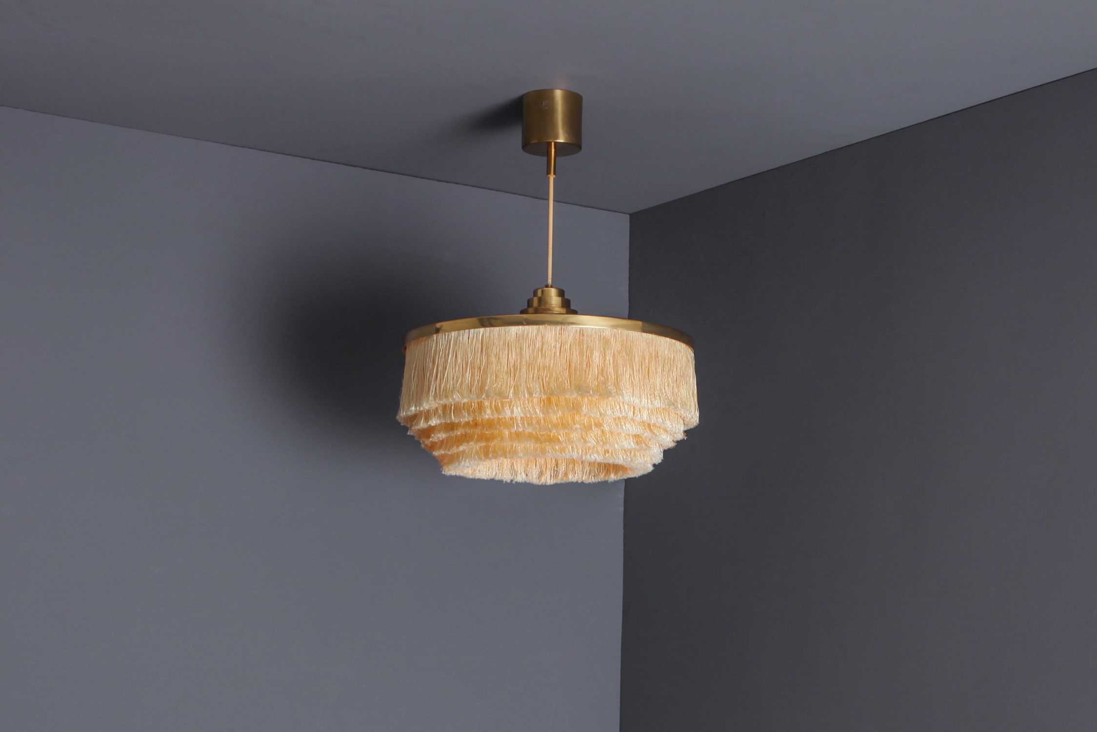 Hans-Agne Jakobsson T-603 Pendant in Brass for AB in Sweden - 1960s