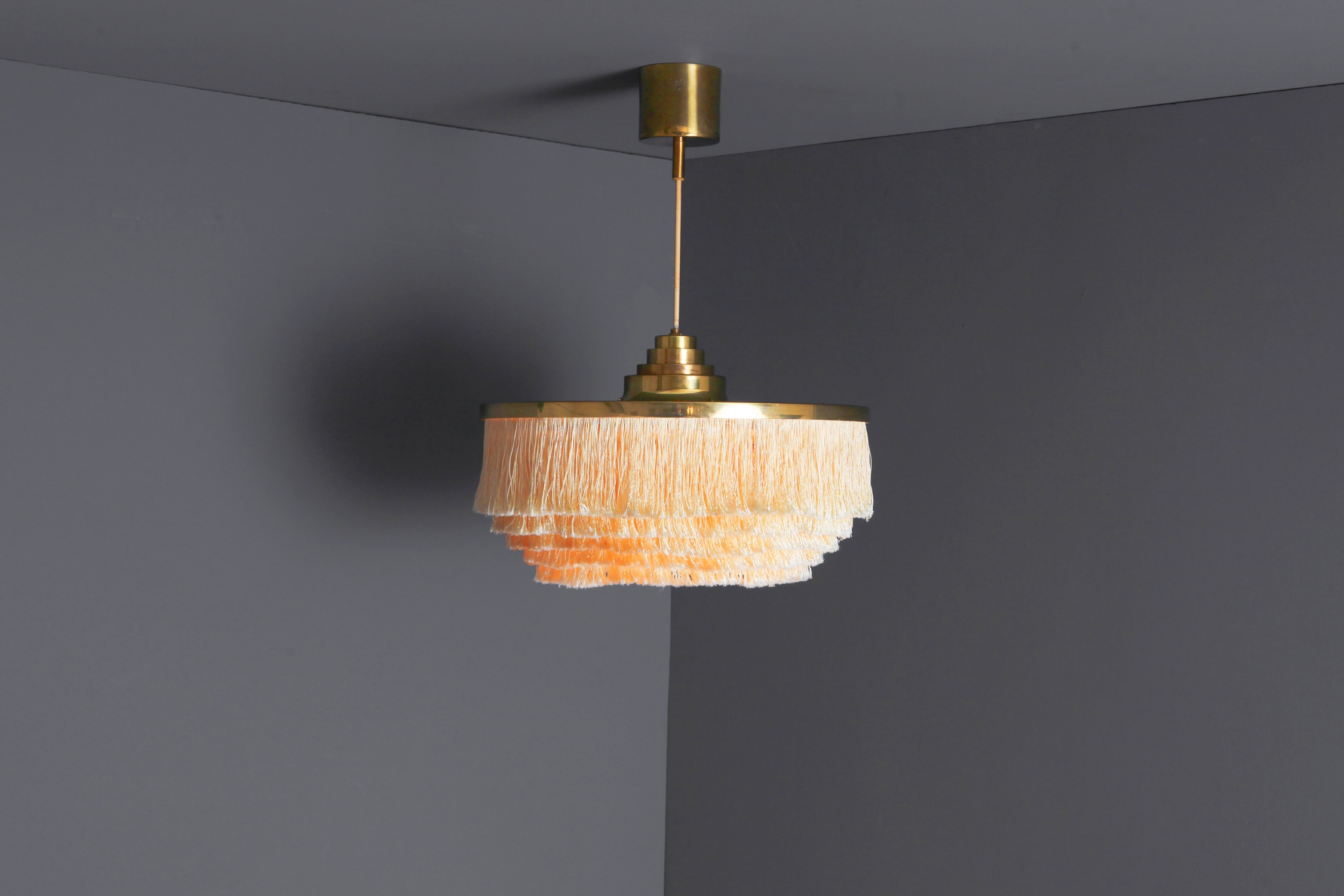Hans-Agne Jakobsson T-603 Pendant in Brass for AB in Sweden - 1960s