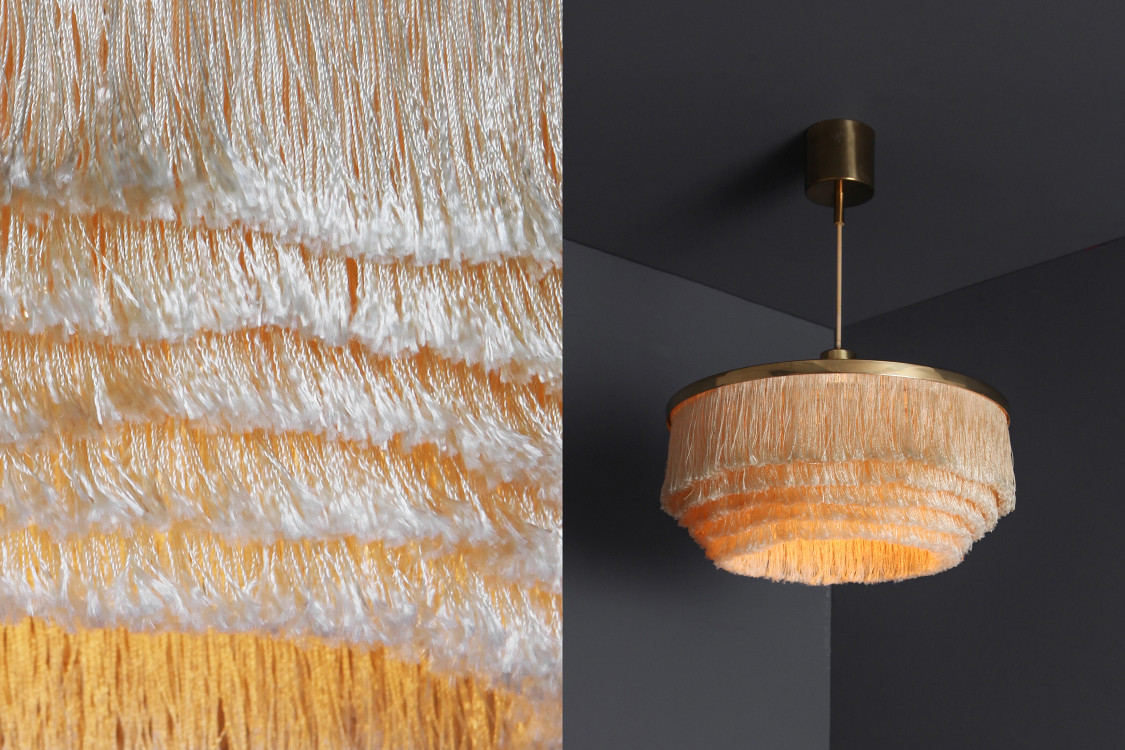 Hans-Agne Jakobsson T-603 Pendant in Brass for AB in Sweden - 1960s