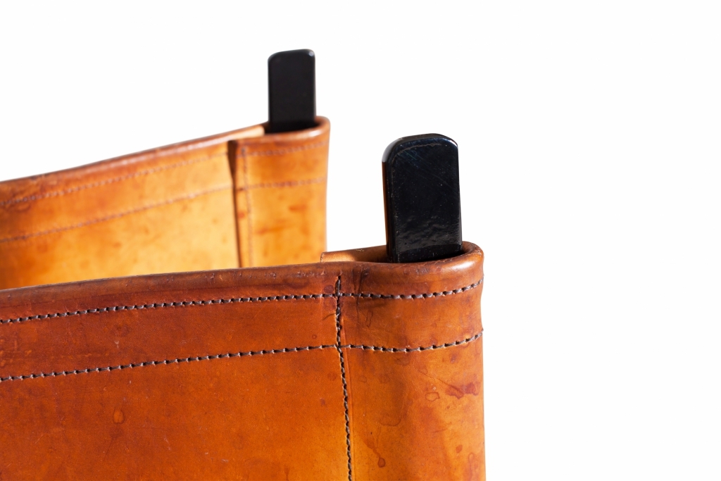 Cognac Leather Dining Chairs - 1970s