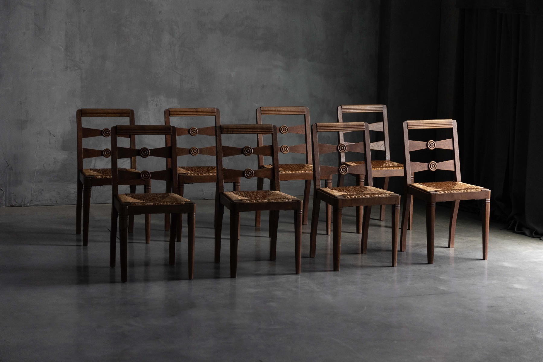 Art Deco Dining Chairs by Charles Dudouyt - 1940s