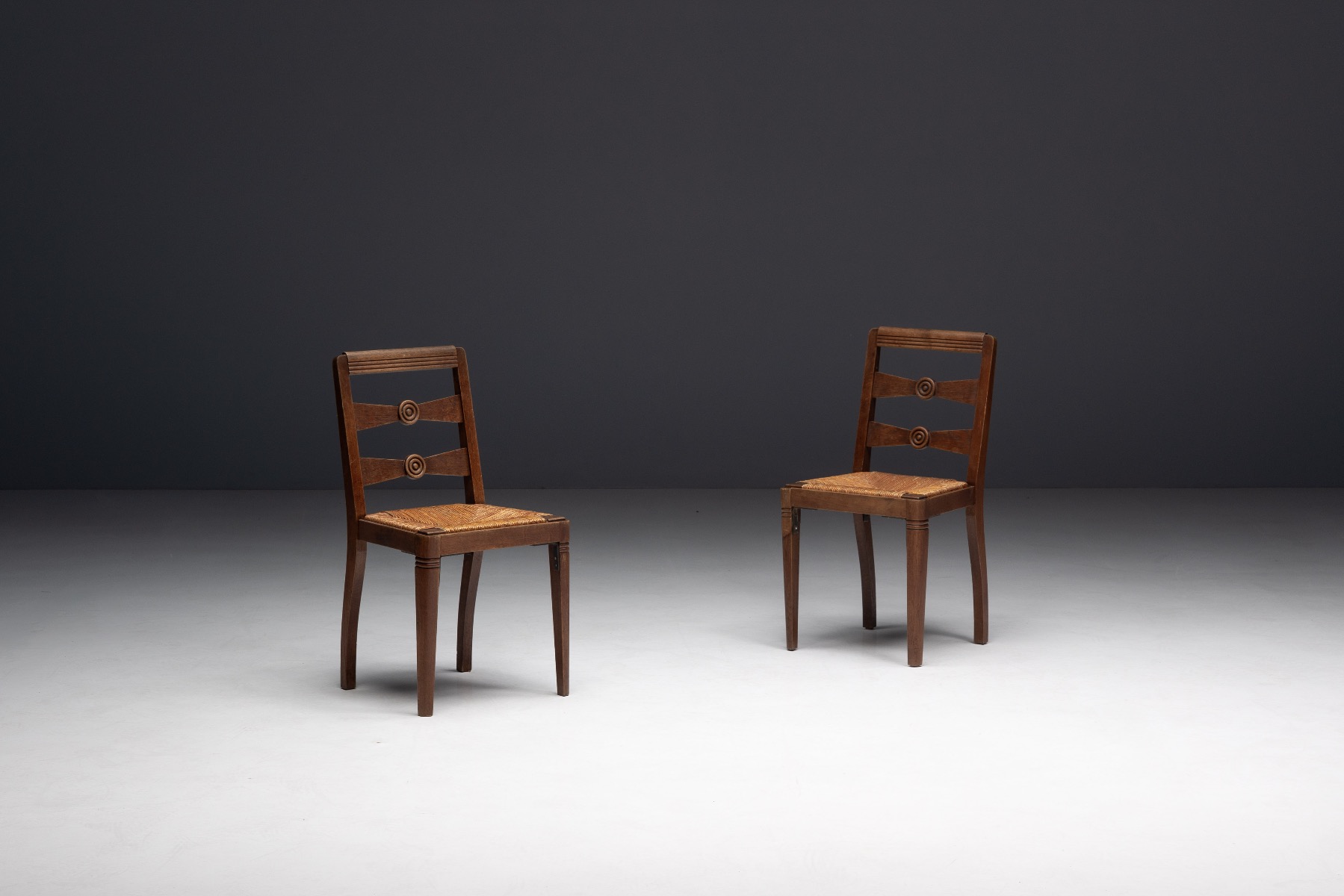 Art Deco Dining Chairs by Charles Dudouyt - 1940s