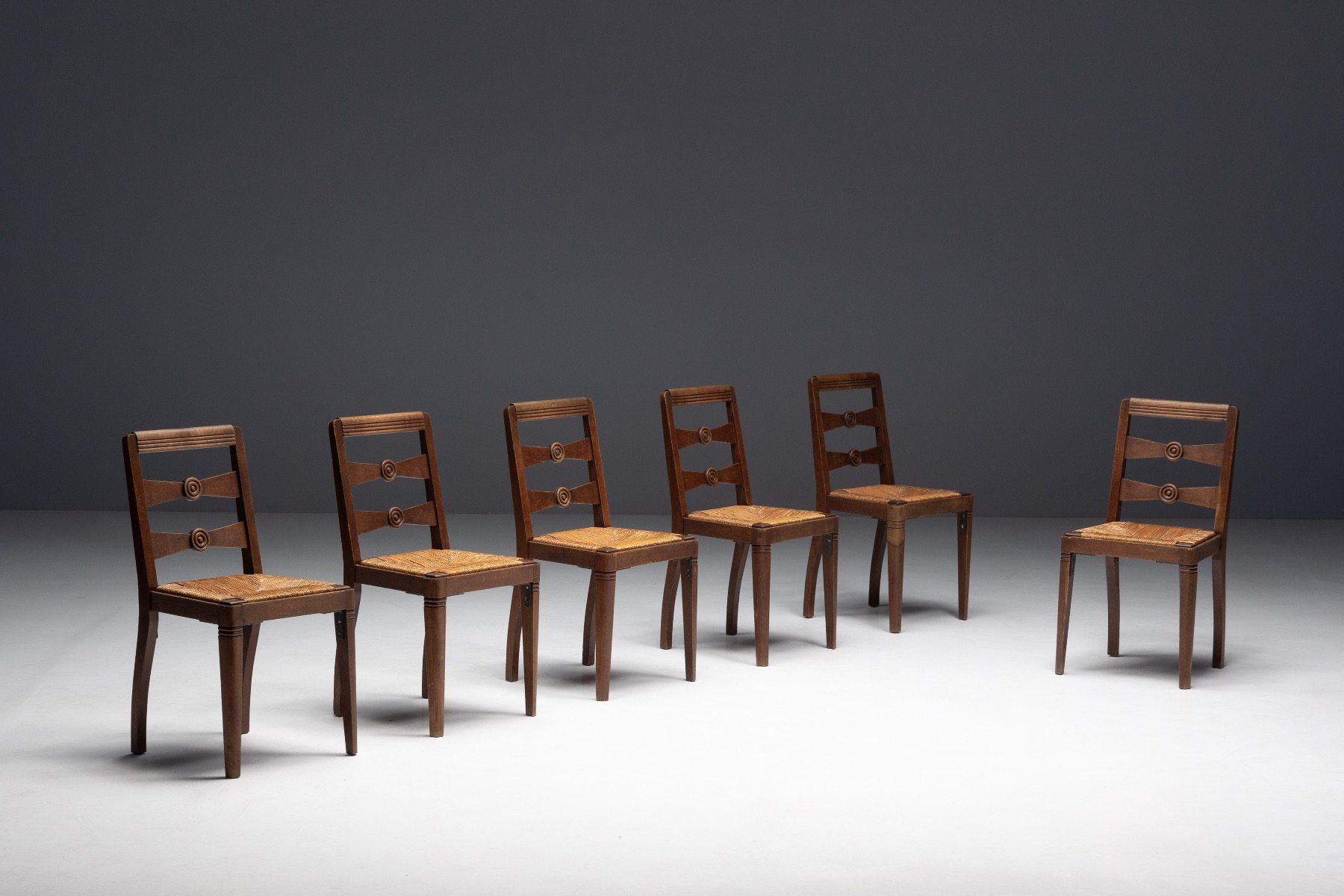 Art Deco Dining Chairs by Charles Dudouyt - 1940s