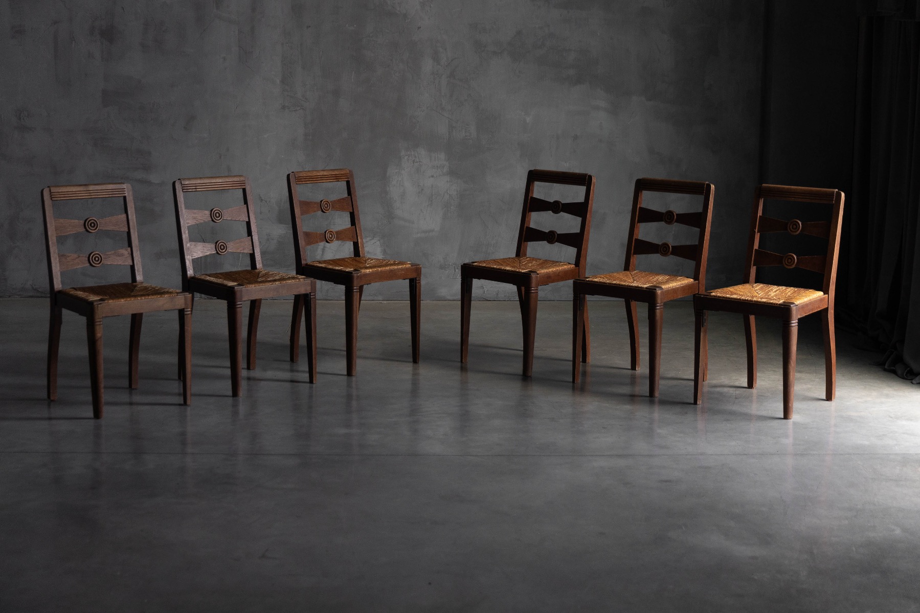Art Deco Dining Chairs by Charles Dudouyt - 1940s