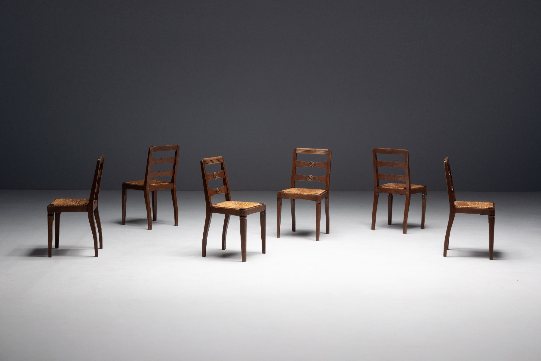 Art Deco Dining Chairs by Charles Dudouyt - 1940s