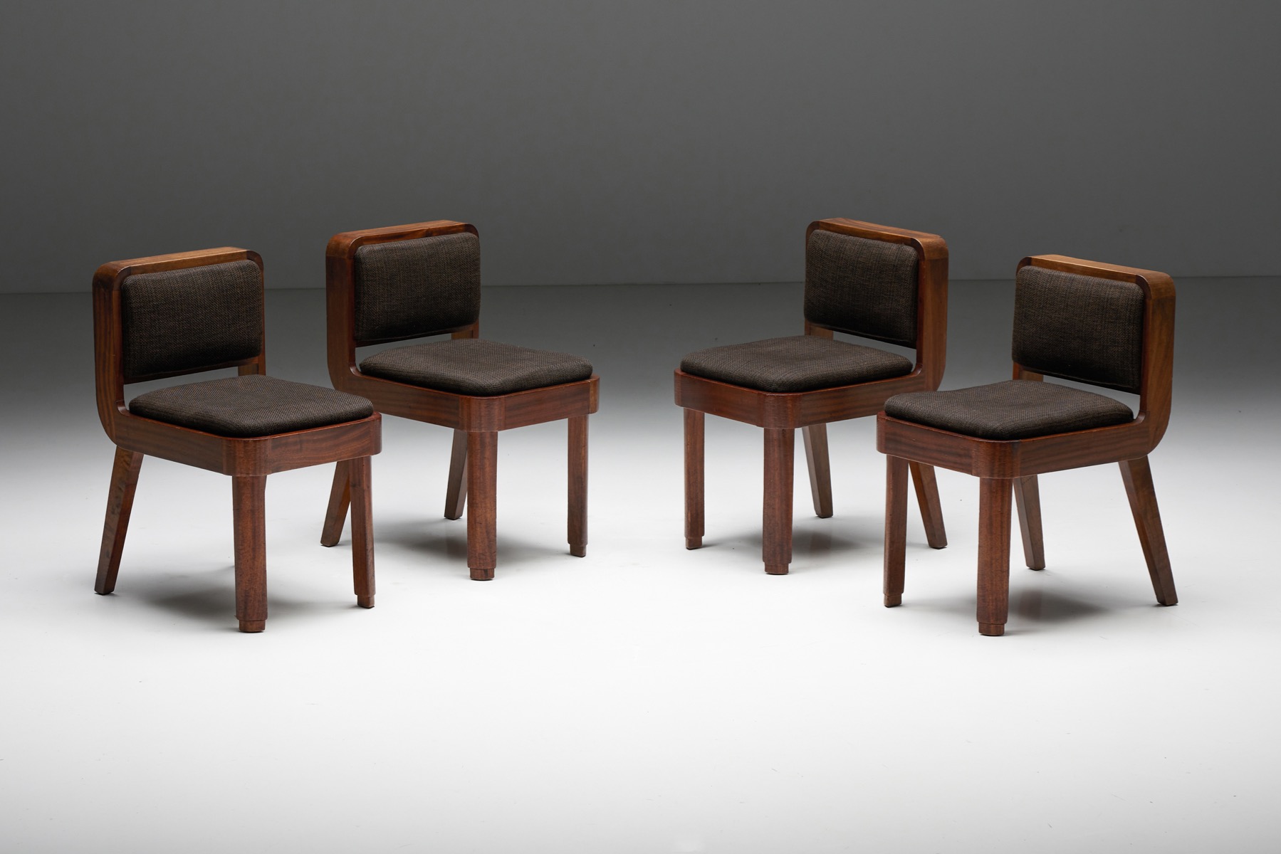 Art Deco Dining Chairs by John Van Zeeland - 1930's