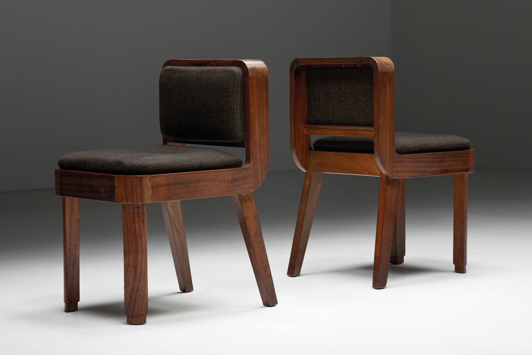 Art Deco Dining Chairs by John Van Zeeland - 1930's