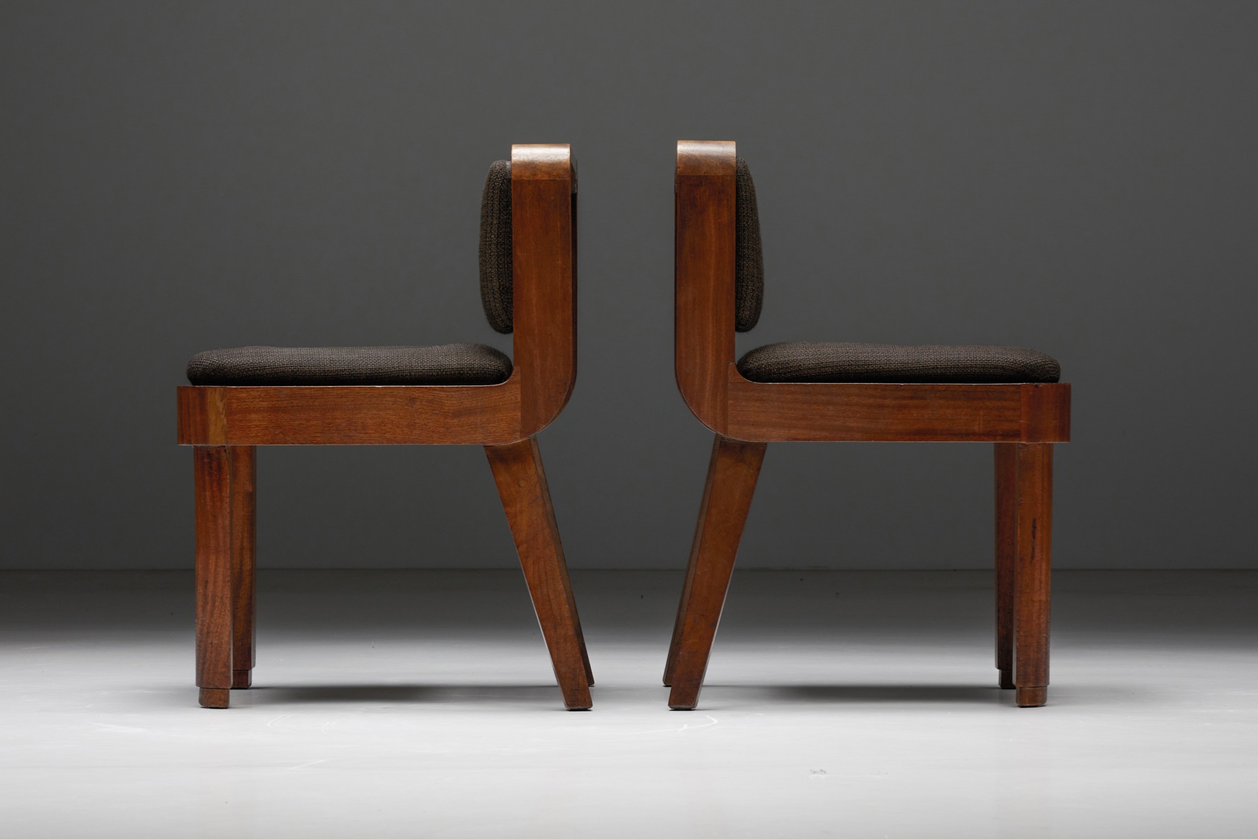 Art Deco Dining Chairs by John Van Zeeland - 1930's