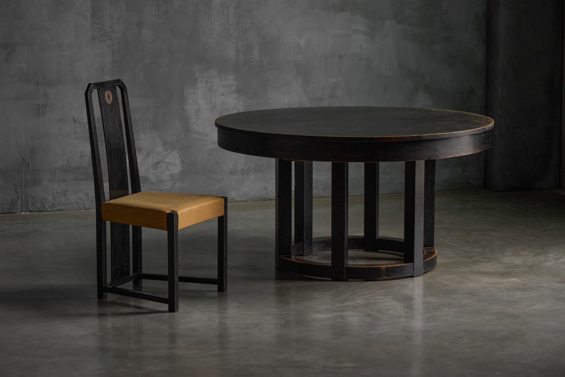 Art Deco Dining Chairs With Inlay Detail, Italy - 1930s