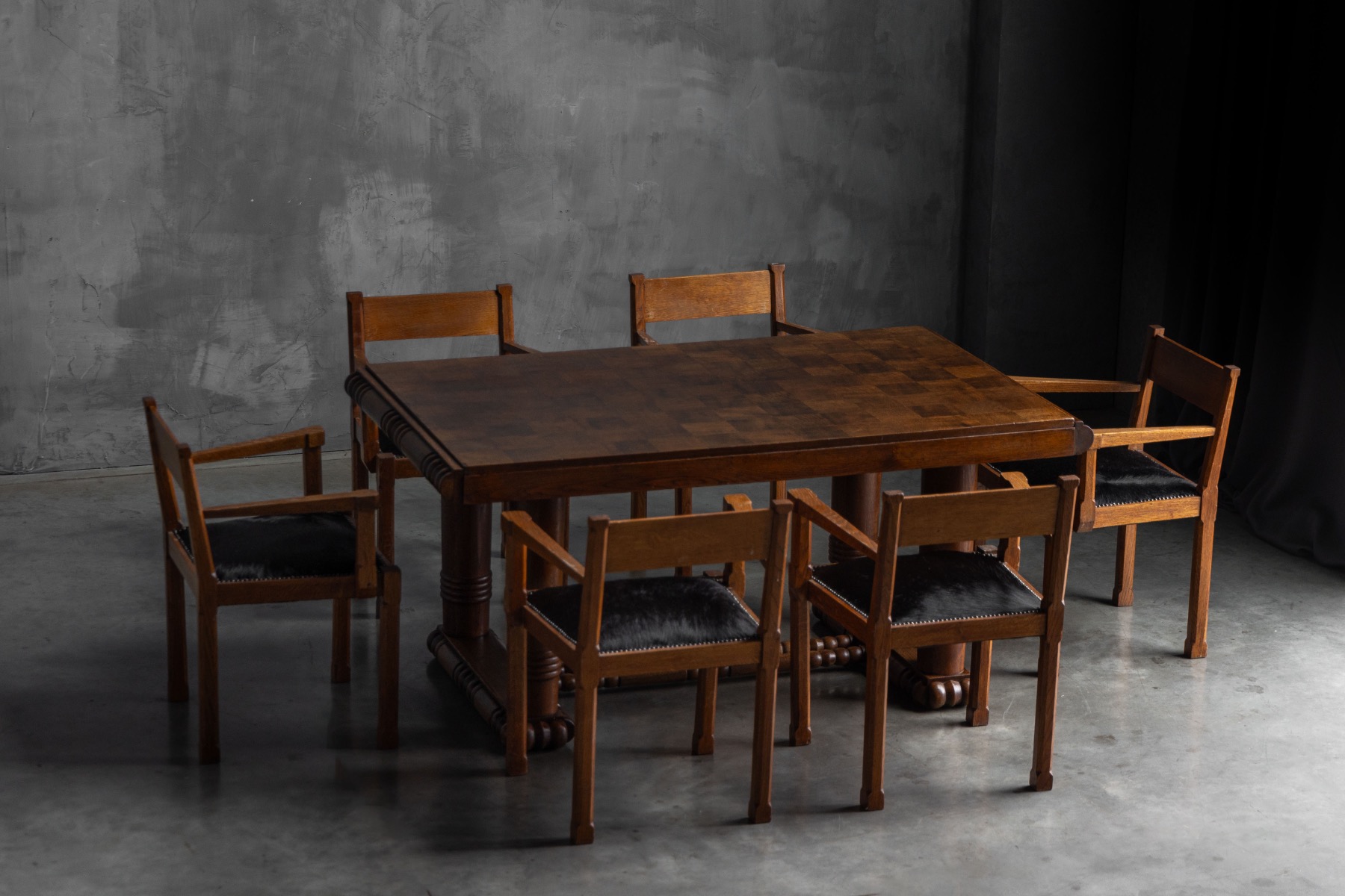 Art Deco Dining Table in the Style of Charles Dudouyt, France - 1930s
