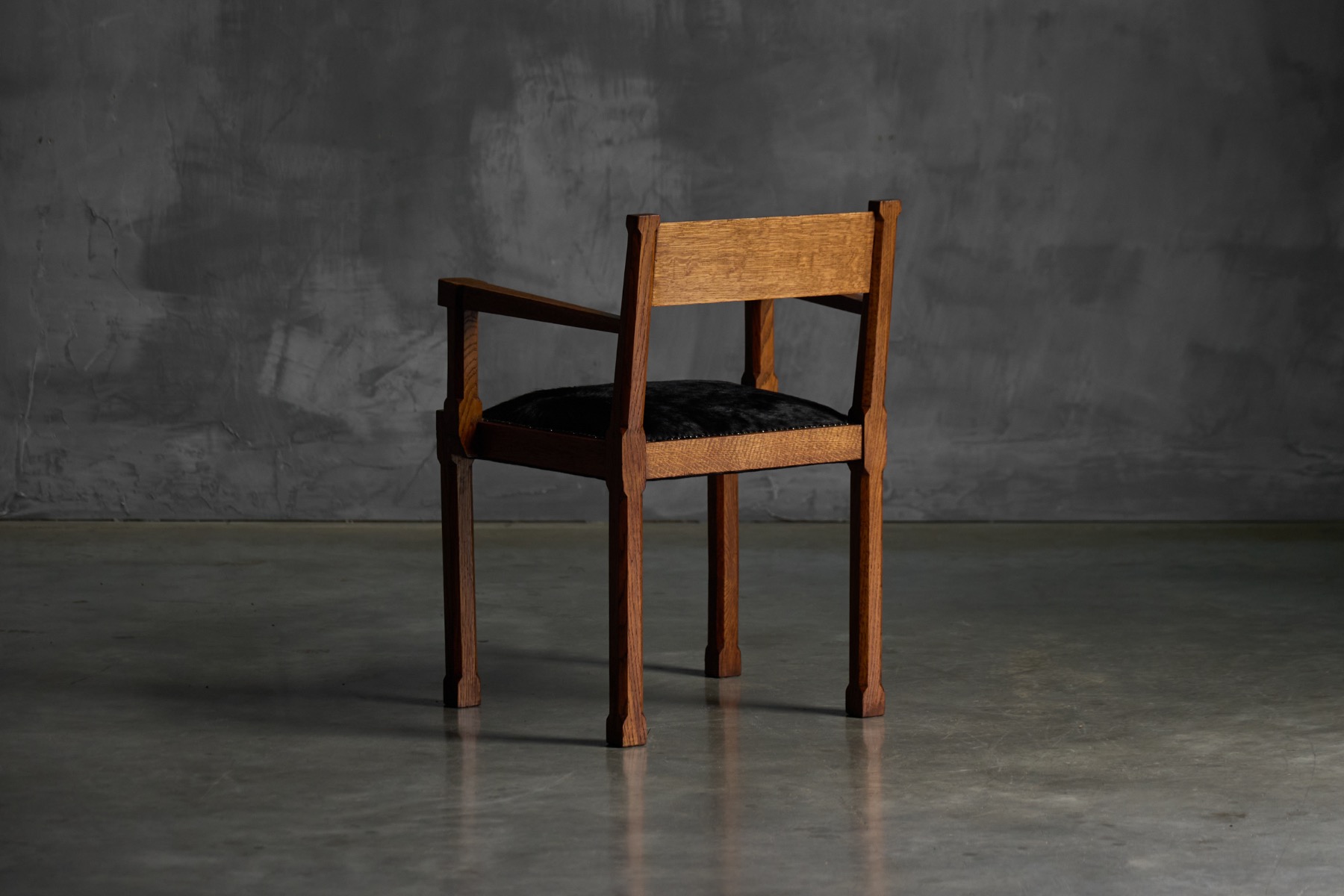 Art Deco Oak Armchairs, Netherlands - 1920s