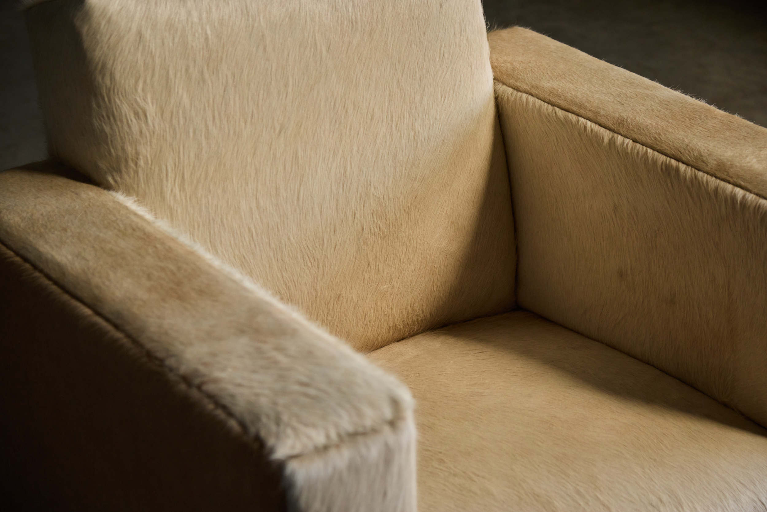 Art Deco Cowhide Armchairs, France - 1930s