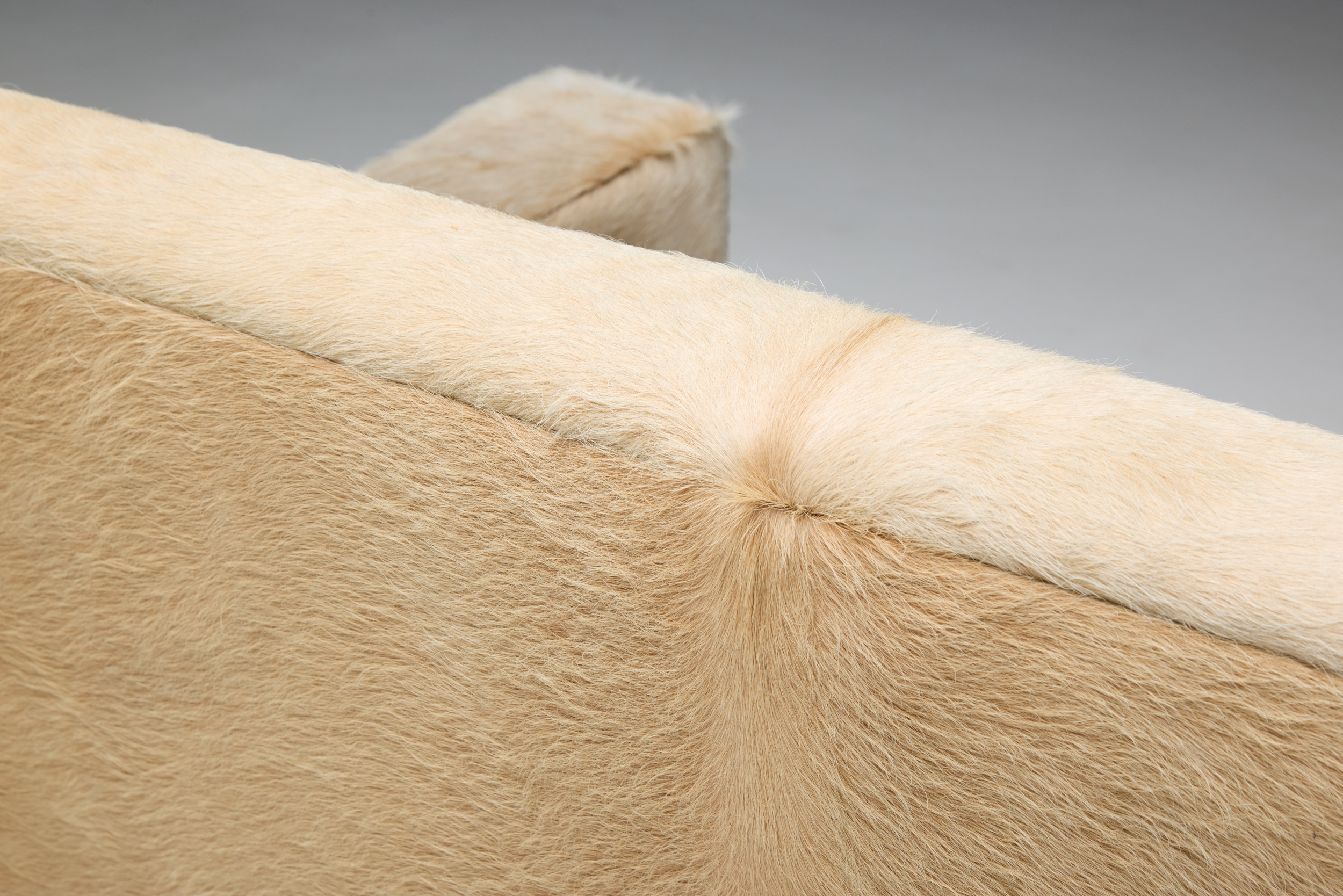 Art Deco Cowhide Two-Seater Sofa, France - 1930s