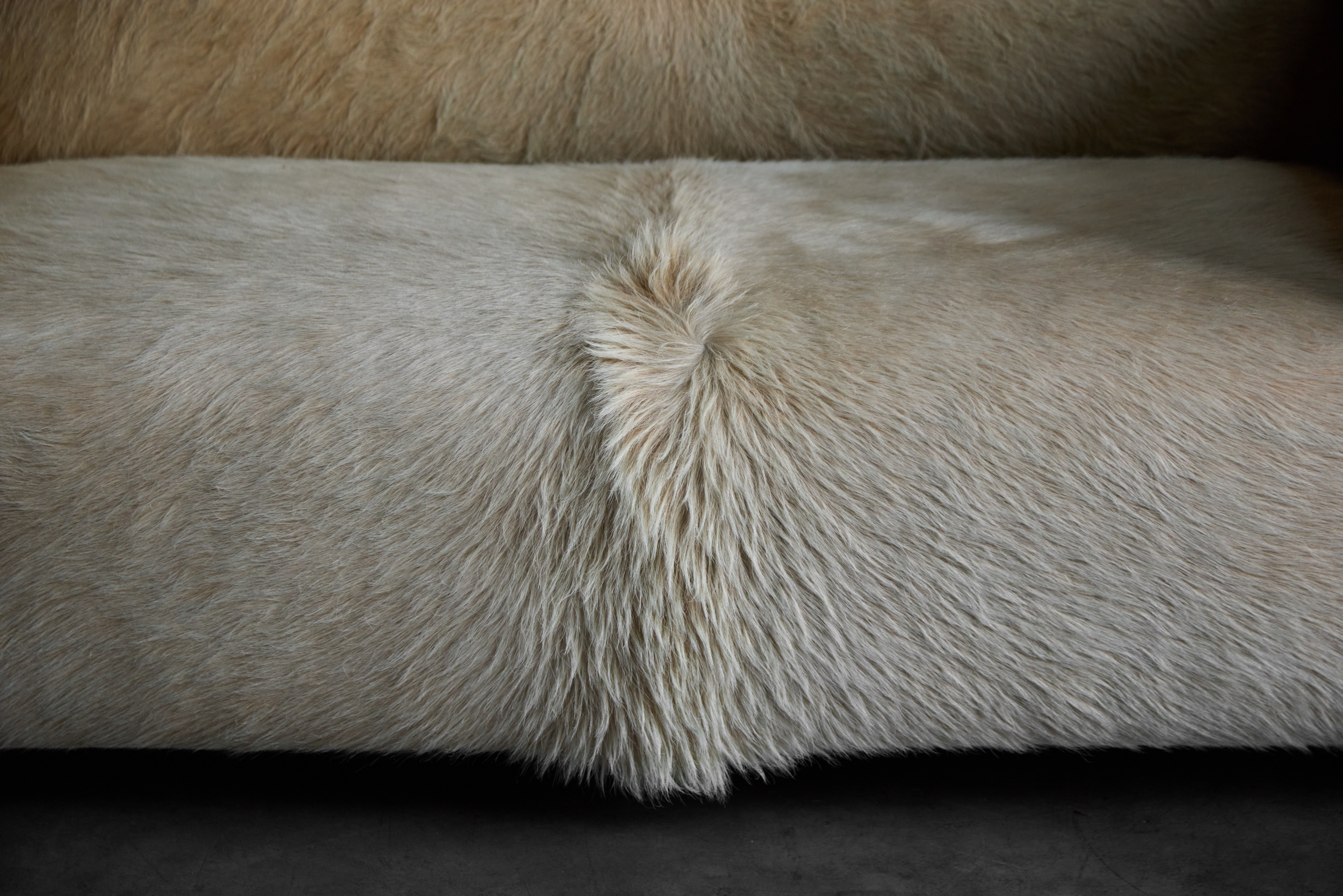Art Deco Cowhide Two-Seater Sofa, France - 1930s