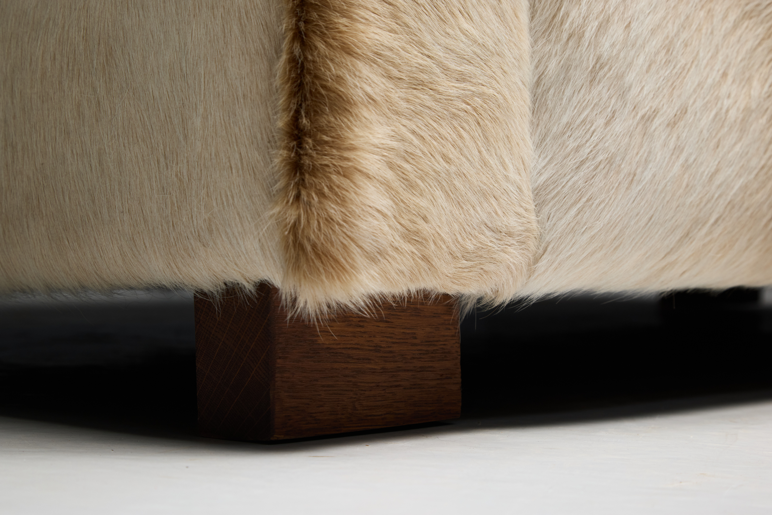 Art Deco Cowhide Two-Seater Sofa, France - 1930s