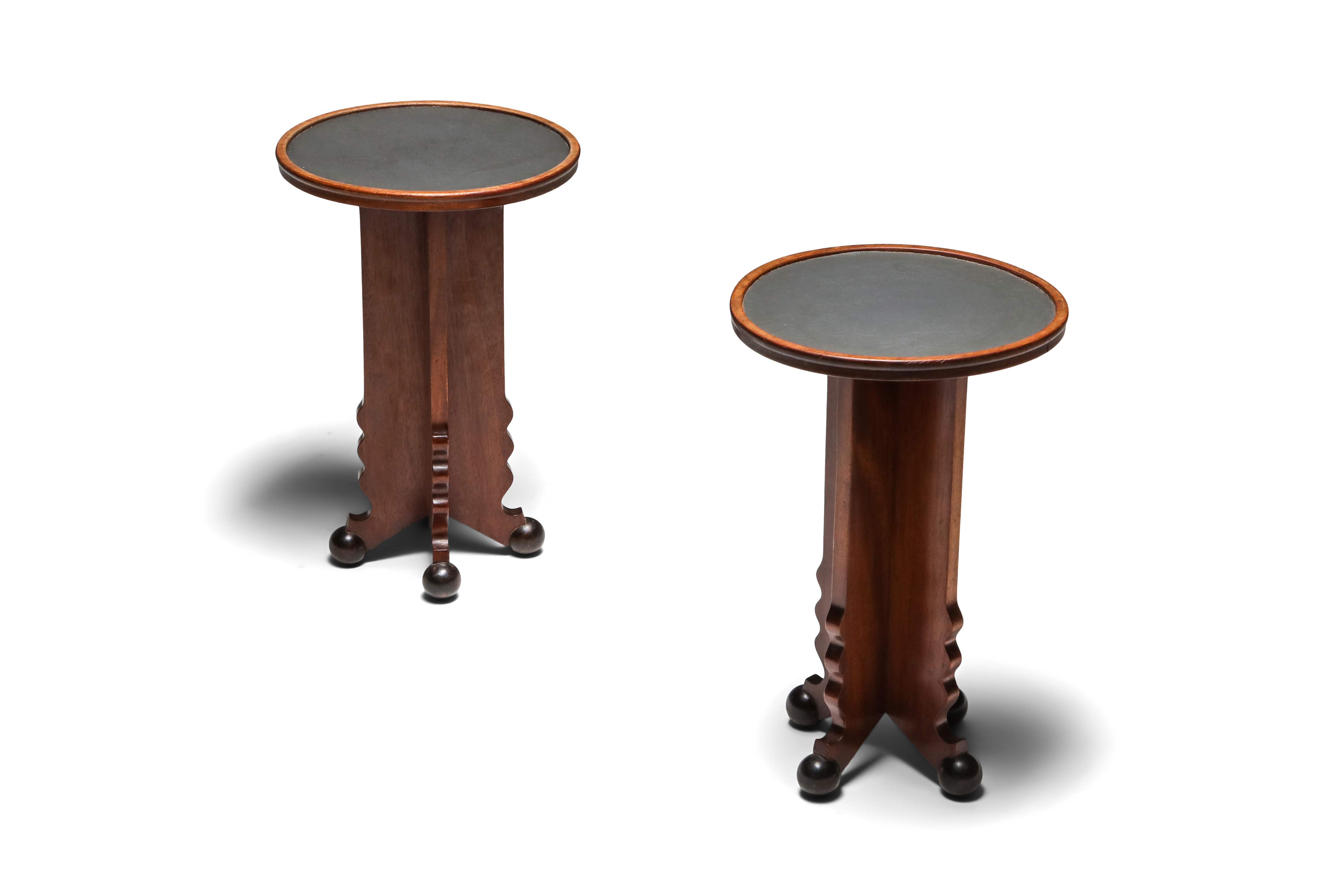 Amsterdam School Pair of Sidetables - 1920's