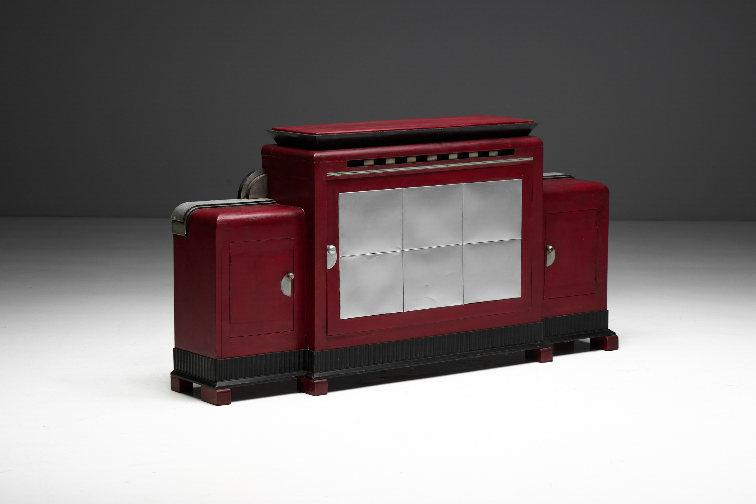 Art Deco Sideboard by Charles Van Beerleire, Belgium - 1930s