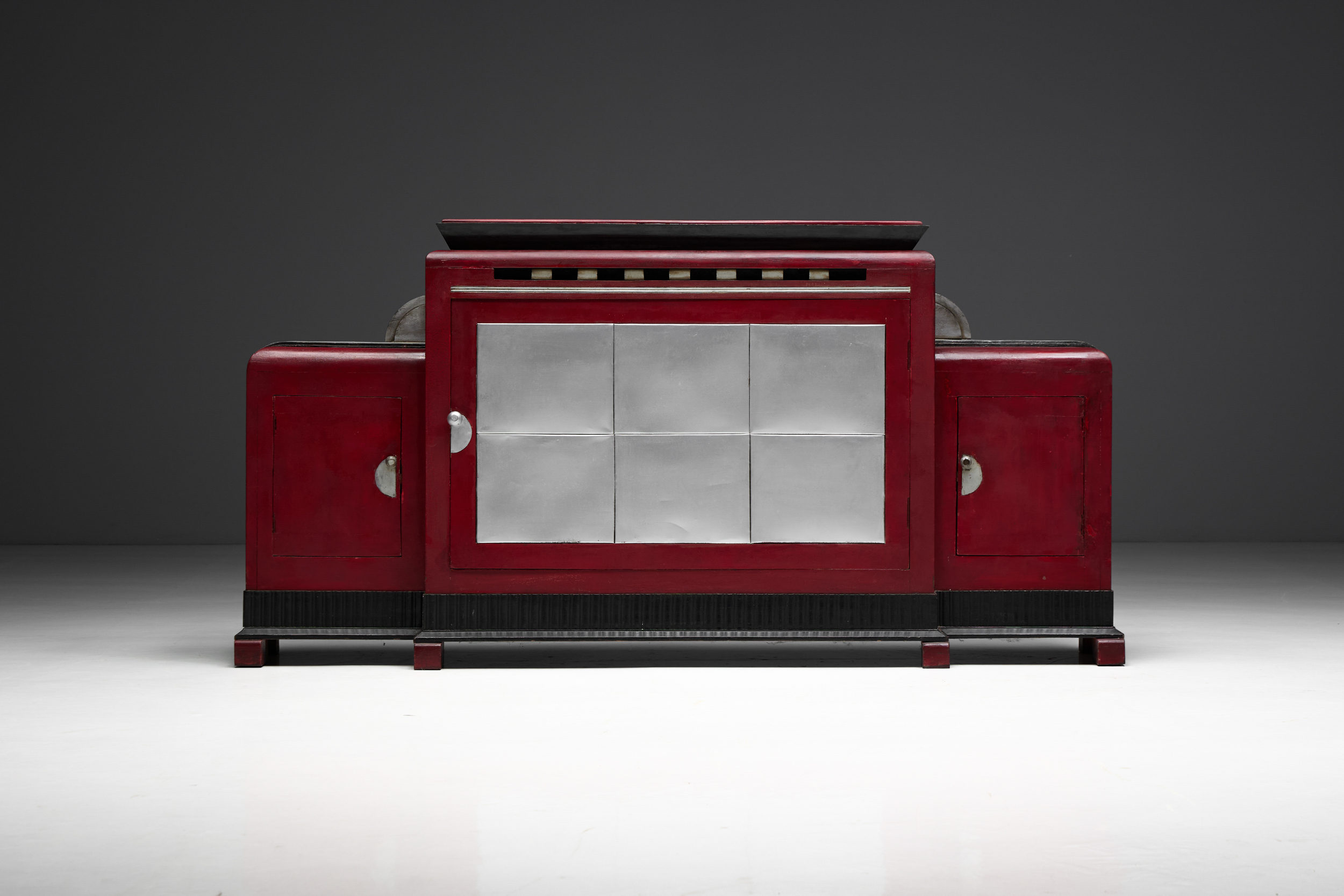 Art Deco Sideboard by Charles Van Beerleire, Belgium - 1930s