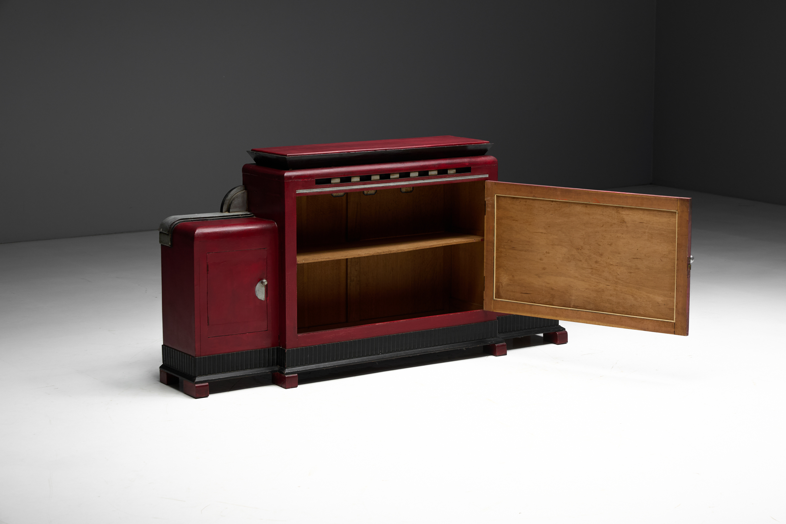 Art Deco Sideboard by Charles Van Beerleire, Belgium - 1930s