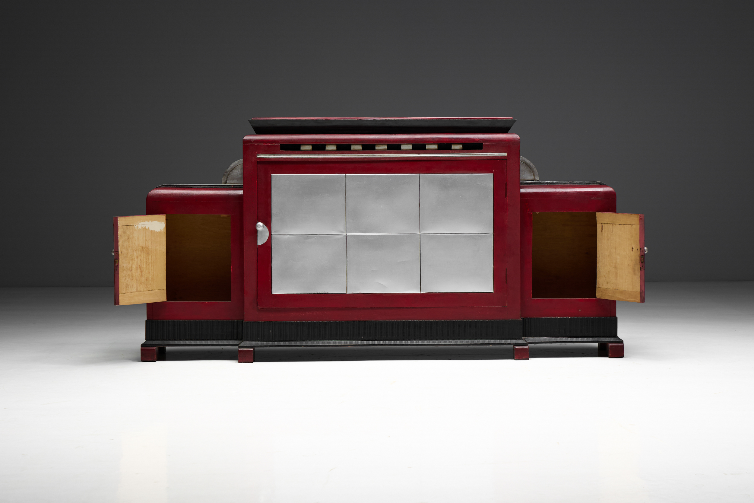 Art Deco Sideboard by Charles Van Beerleire, Belgium - 1930s