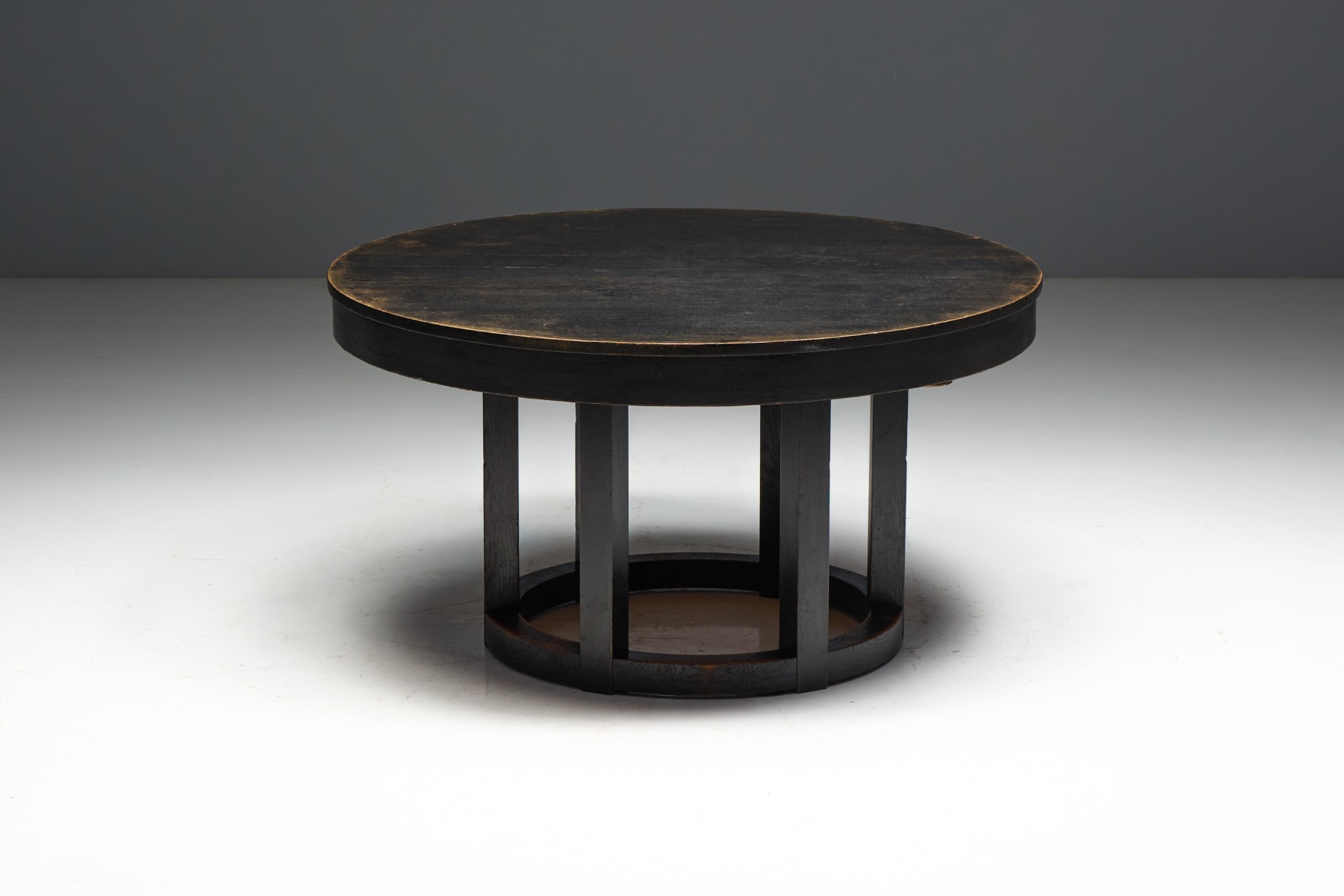 Art Deco Round Dining Table, Netherlands - 1930s