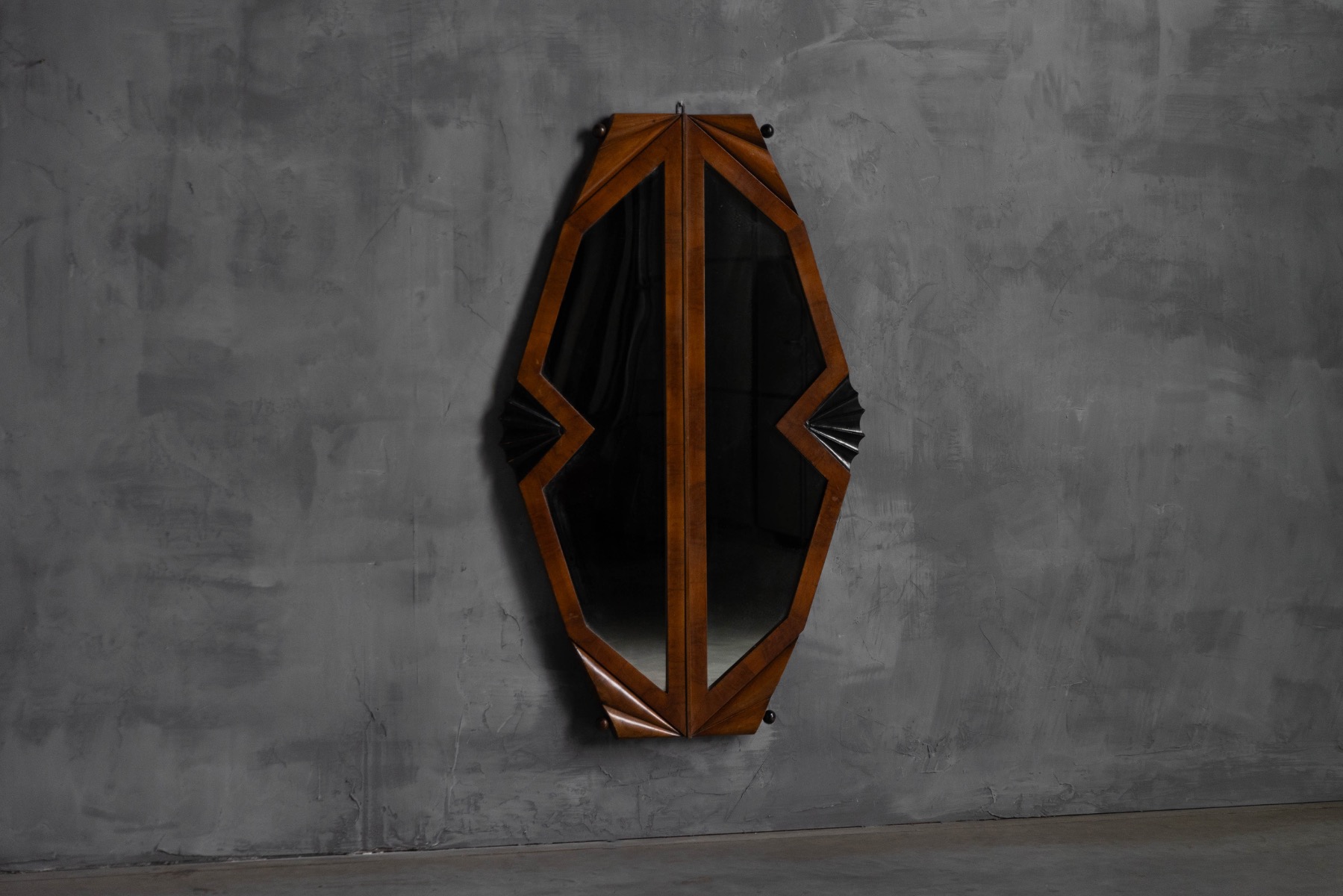 Art Deco Wall Mirror, Italy - 1930s