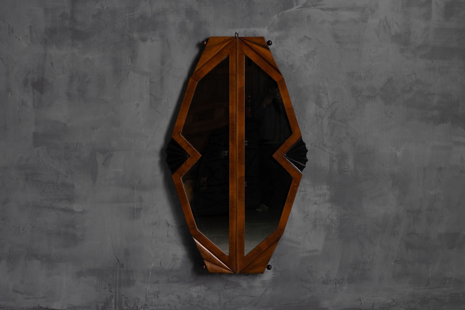 Art Deco Wall Mirror, Italy - 1930s