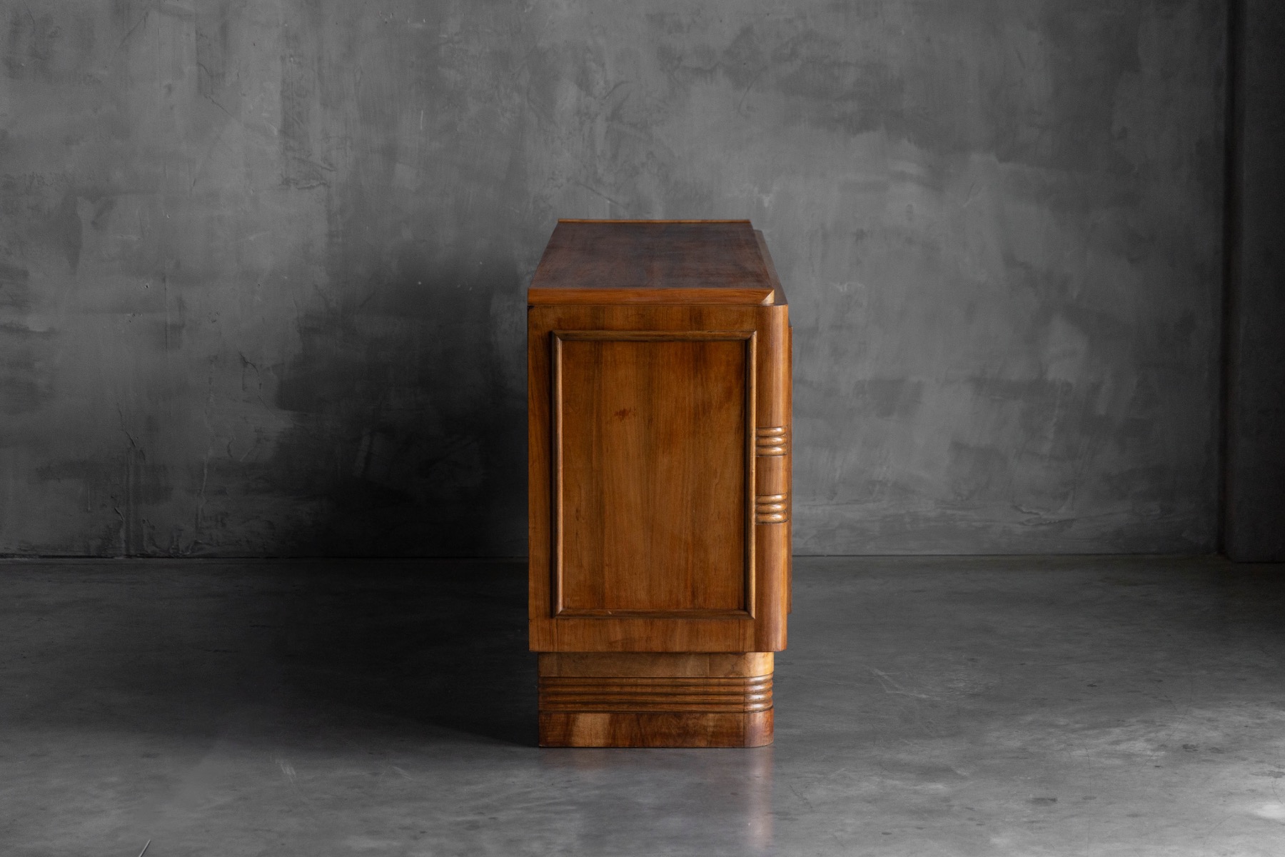 Art Deco Walnut Sideboard, France - 1930s