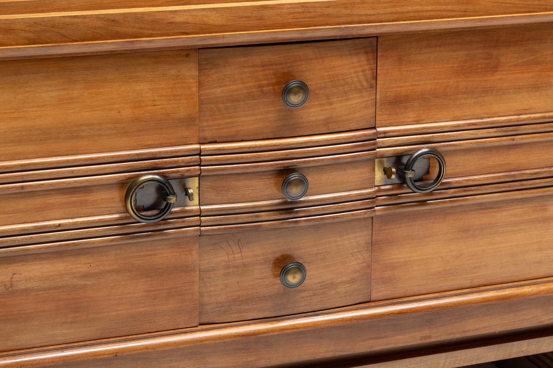 Art Deco Walnut Sideboard, France - 1930s