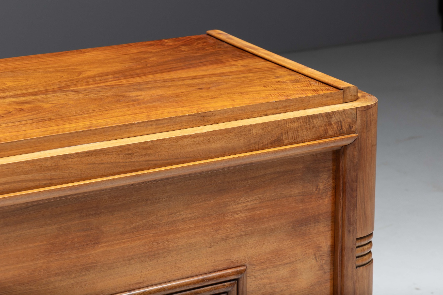 Art Deco Walnut Sideboard, France - 1930s