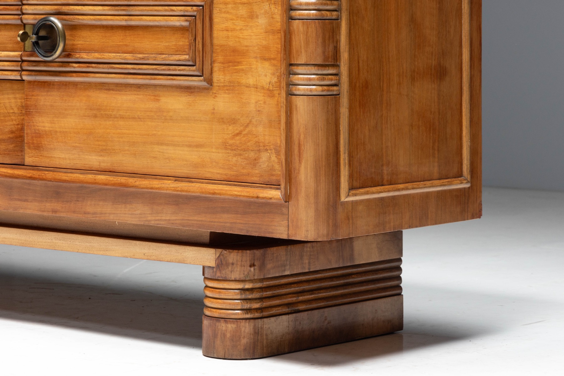 Art Deco Walnut Sideboard, France - 1930s