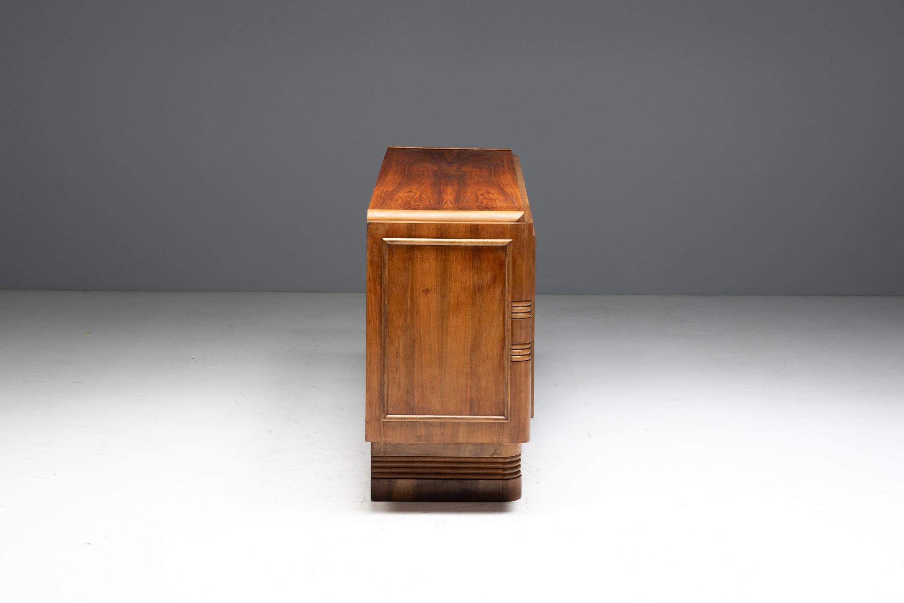Art Deco Walnut Sideboard, France - 1930s