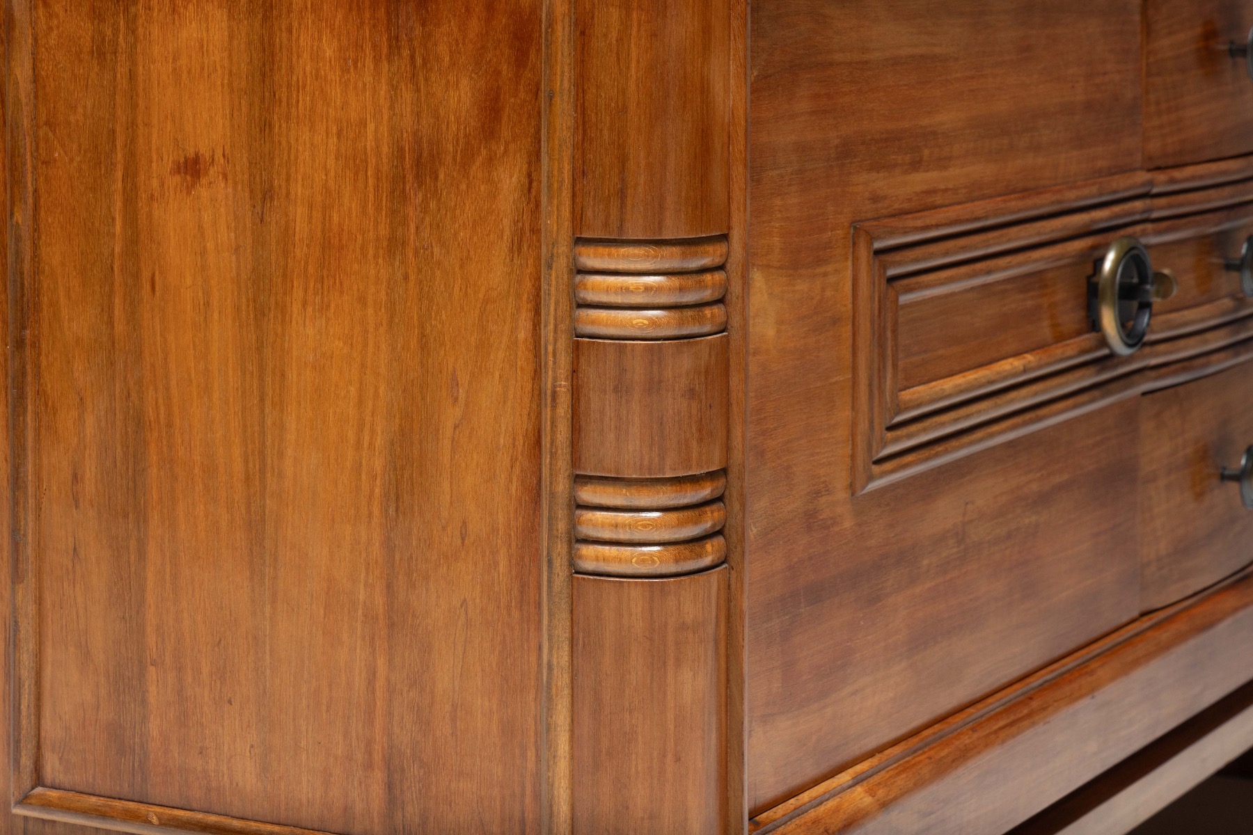 Art Deco Walnut Sideboard, France - 1930s