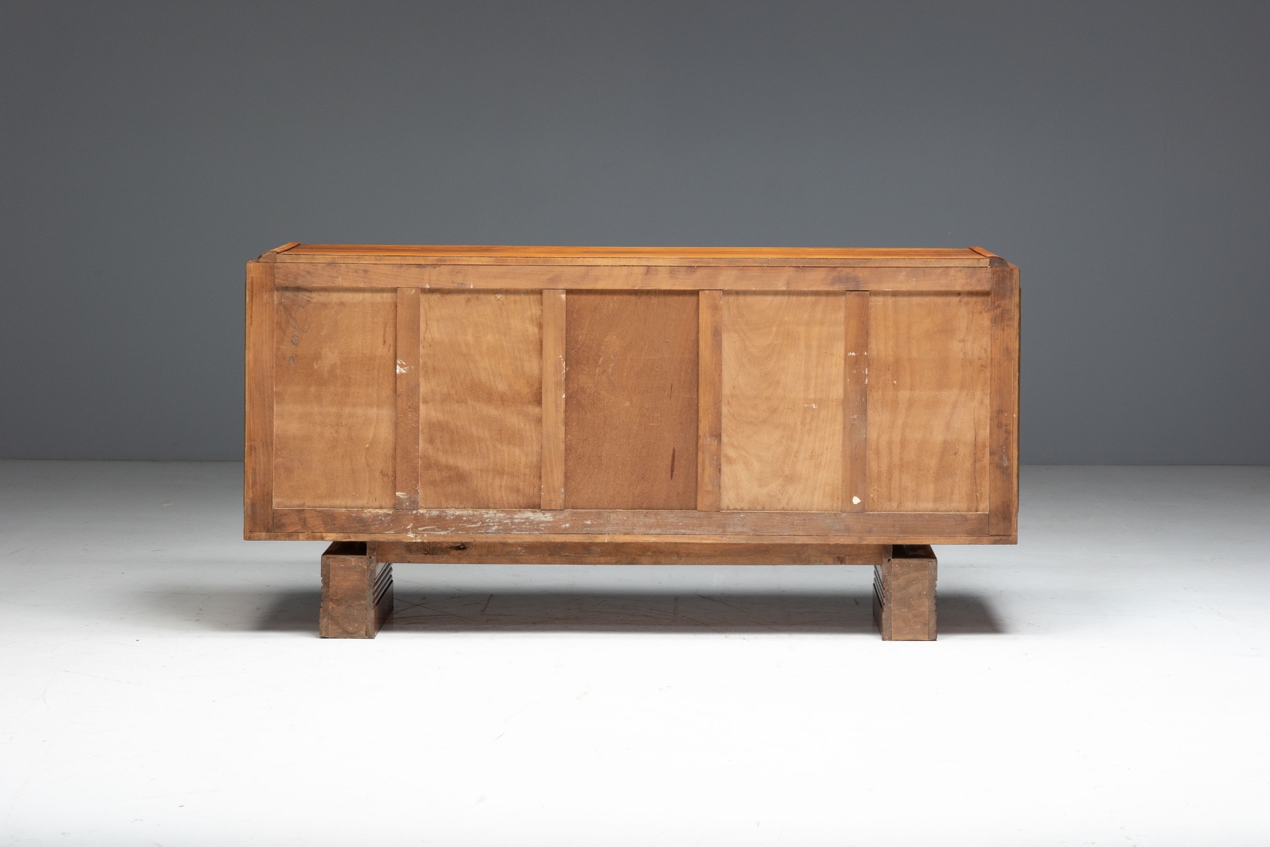 Art Deco Walnut Sideboard, France - 1930s