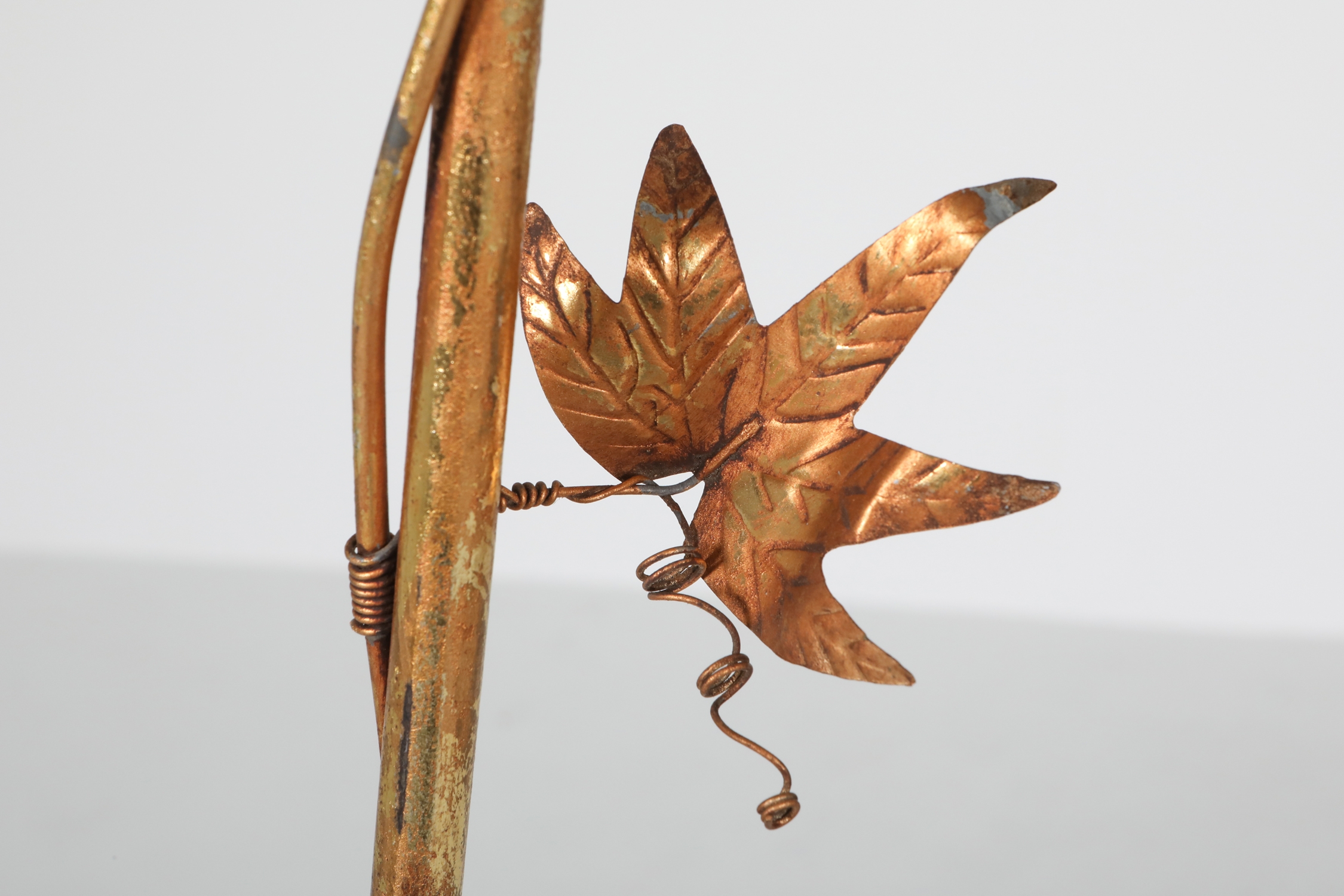 Gilt Metal Pair of Birdcage Stands - 1970's