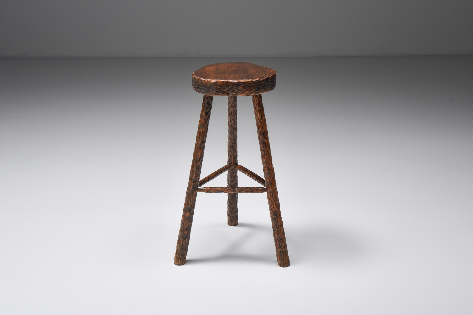 Art Populaire Bar Stools Mid Century Modern - 1950's